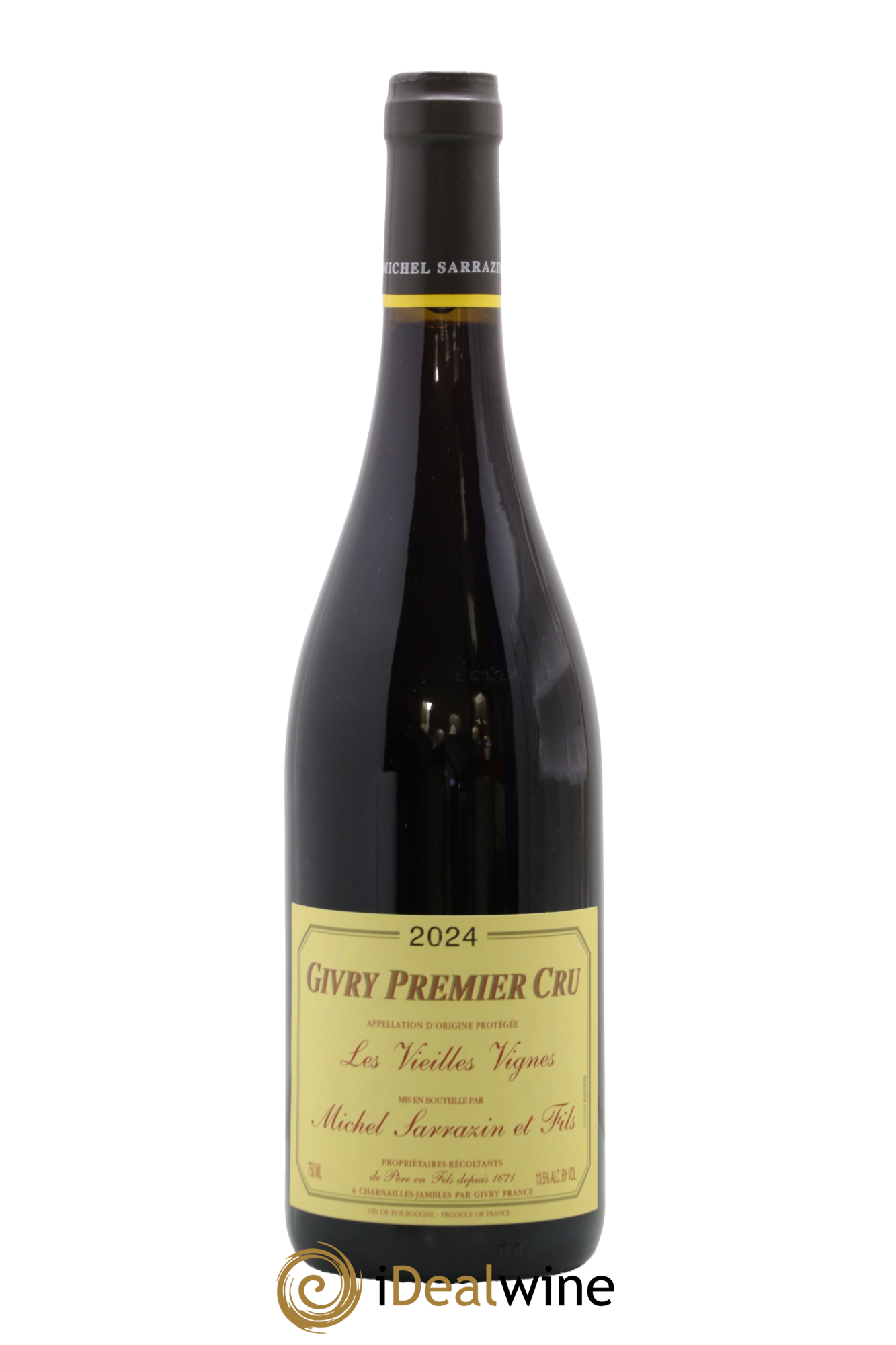 Givry 1er Cru Vieilles Vignes Michel Sarrazin & Fils 2024 - Lot de 1 bouteille - 0
