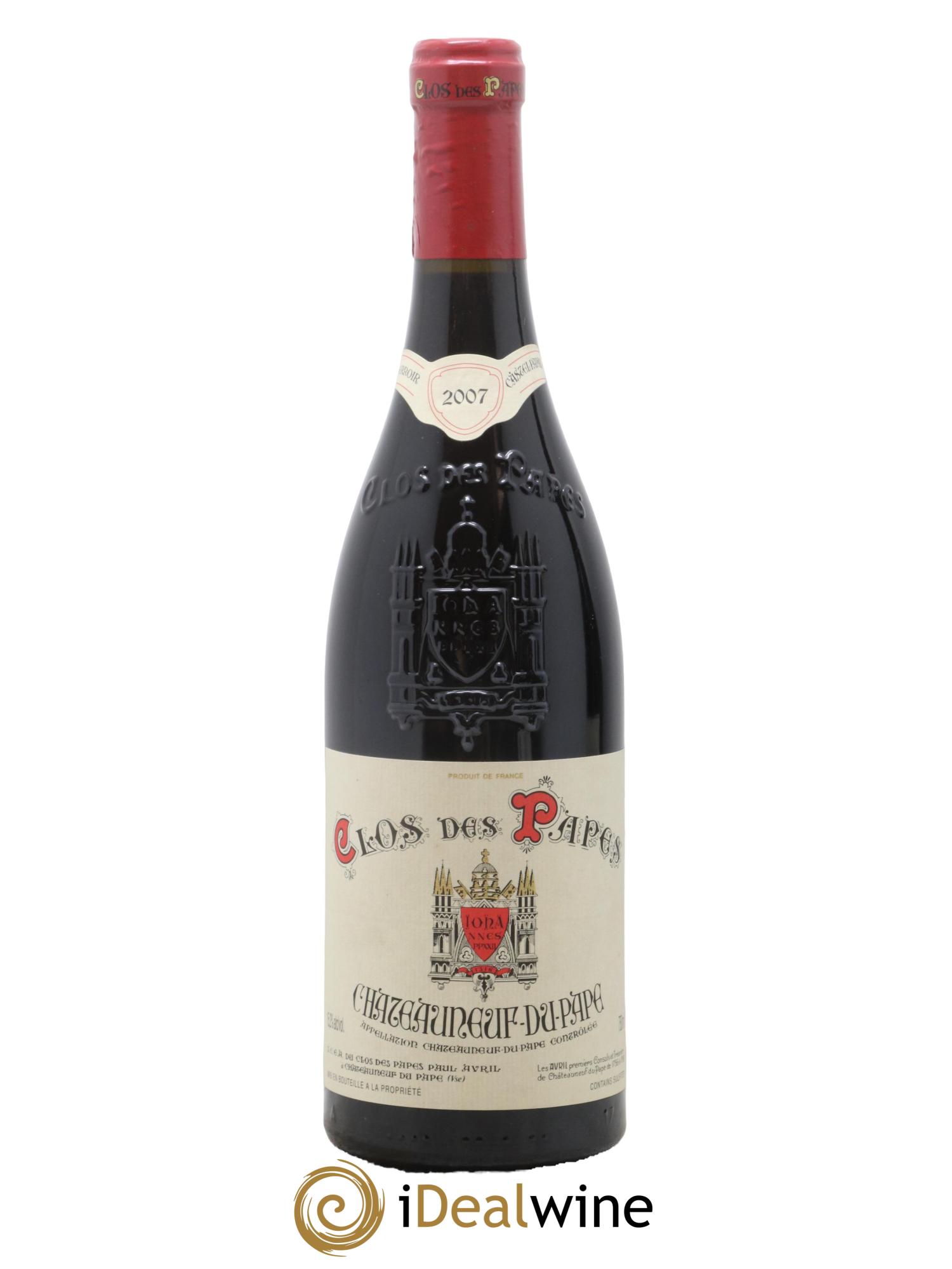 Châteauneuf-du-Pape Clos des Papes - Paul Avril 2007 - Lot de 1 bouteille - 0