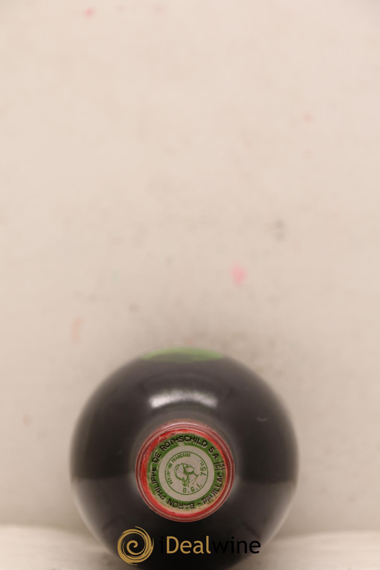 Château Mouton Rothschild 1er Grand Cru Classé 1986 - Lot de 1 bouteille - 1