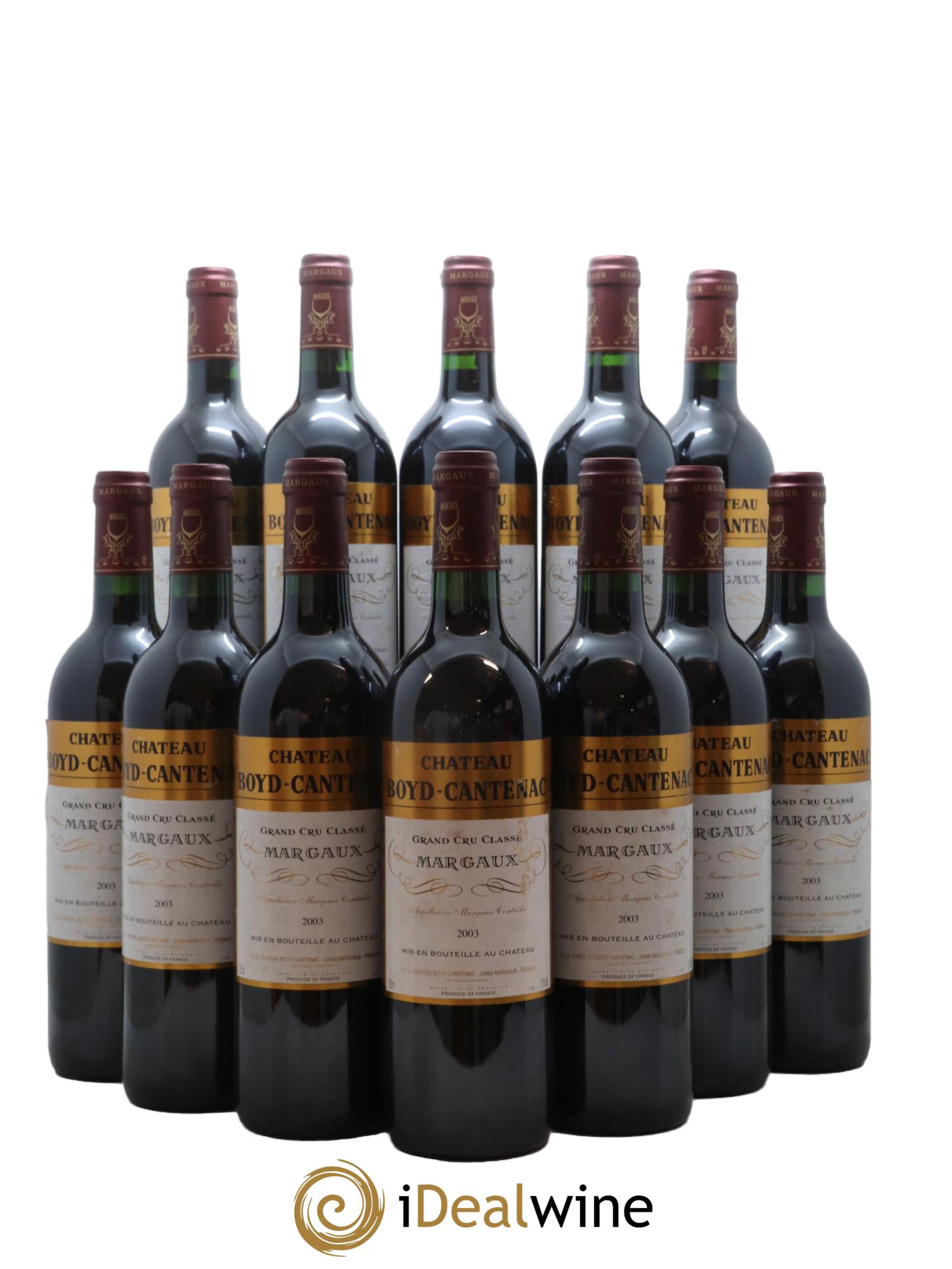 Château Boyd Cantenac 3ème Grand Cru Classé 2003 - Lot de 12 bouteilles - 0