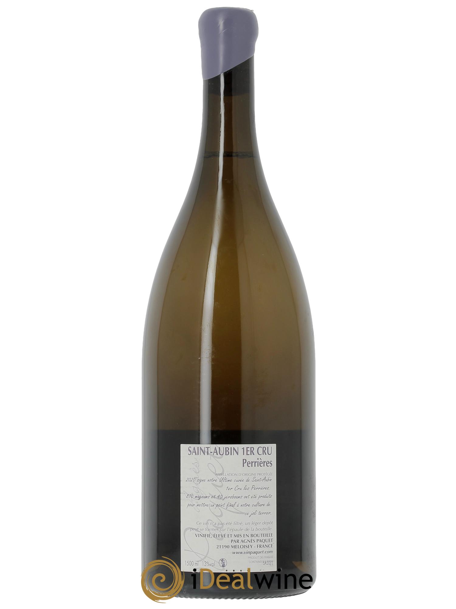 Saint-Aubin 1er Cru Les Perrières Agnès Paquet (Domaine)  2020 - Lotto di 1 magnum - 1