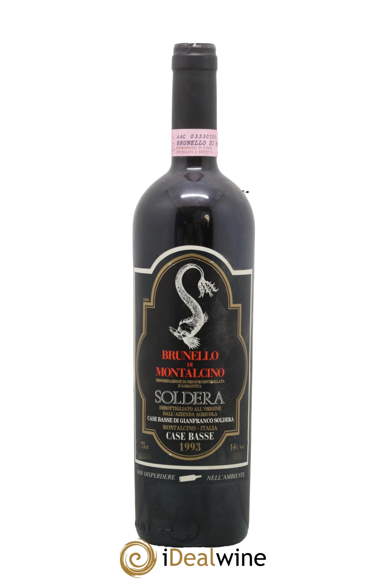 Brunello di Montalcino Soldera Case Basse - Gianfranco Soldera 1993 - Lot de 1 bouteille - 0