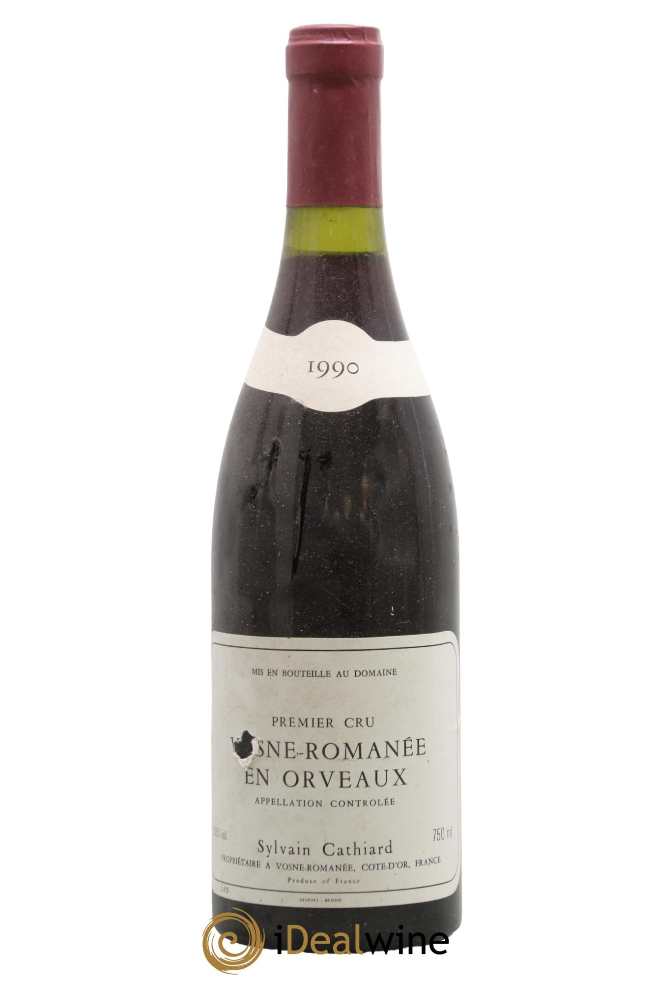 Vosne-Romanée 1er Cru En Orveaux Sylvain Cathiard & Fils 1990 - Lot de 1 bouteille - 0
