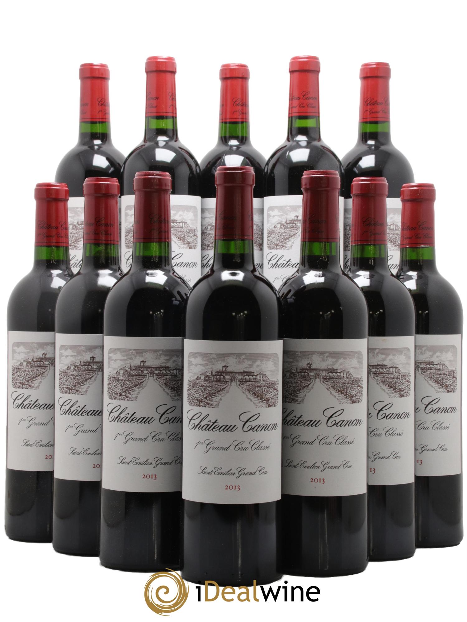 Château Canon 1er Grand Cru Classé B 2013 - Lot de 12 bouteilles - 0