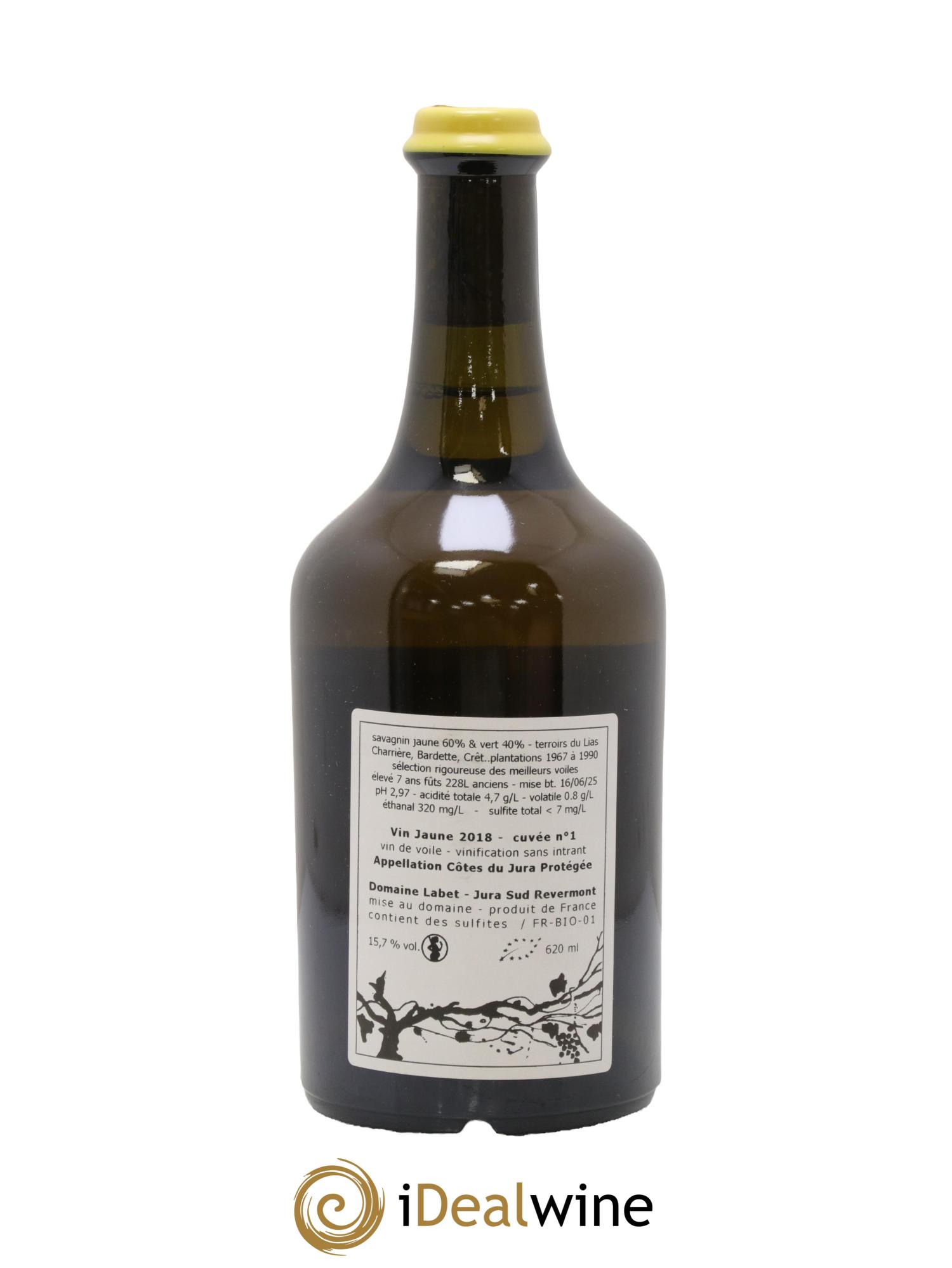 Côtes du Jura Vin Jaune Romain - Julien - Charline Labet 2018 - Lot de 1 clavelin - 1