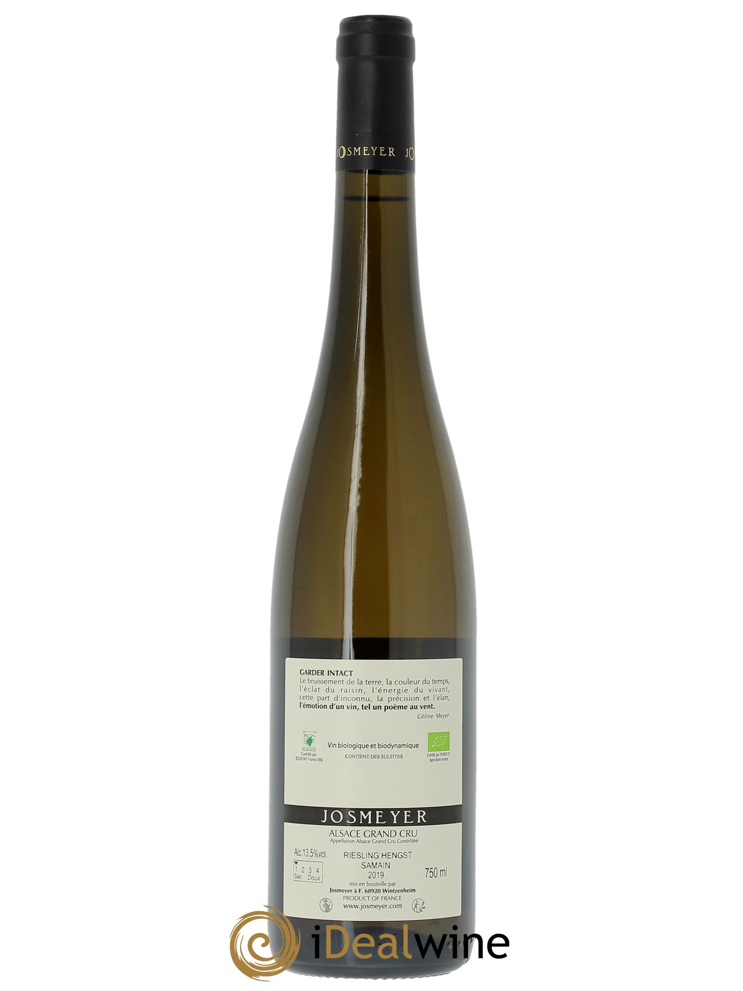Alsace Riesling Grand Cru Hengst Samain Josmeyer (Domaine)  2019 - Lot of 1 bottle - 1