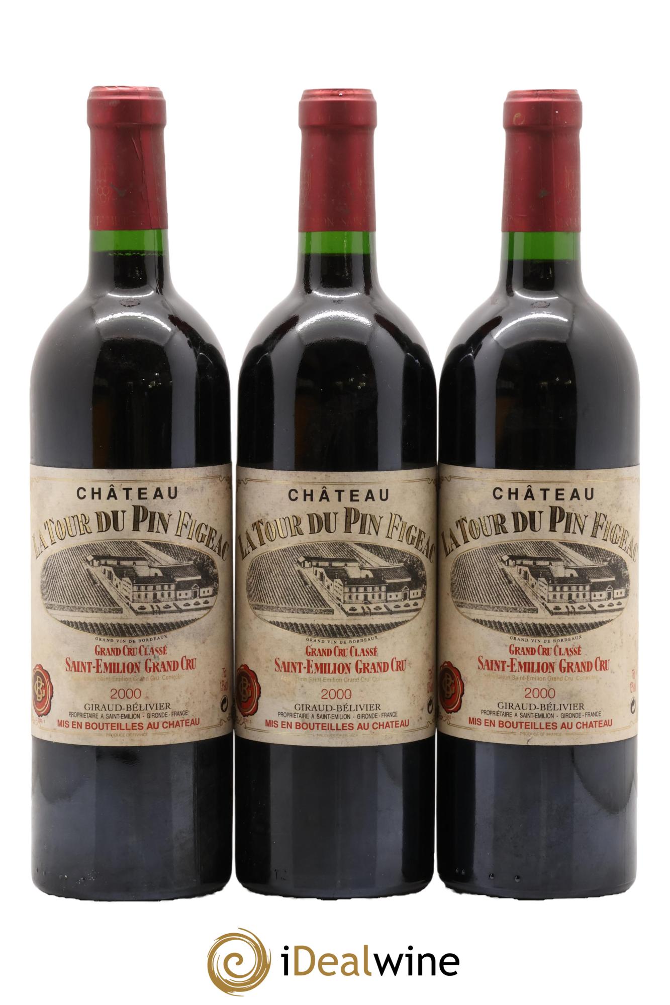 Château la Tour du Pin Figeac 2000 - Lotto di 3 bottiglie - 0