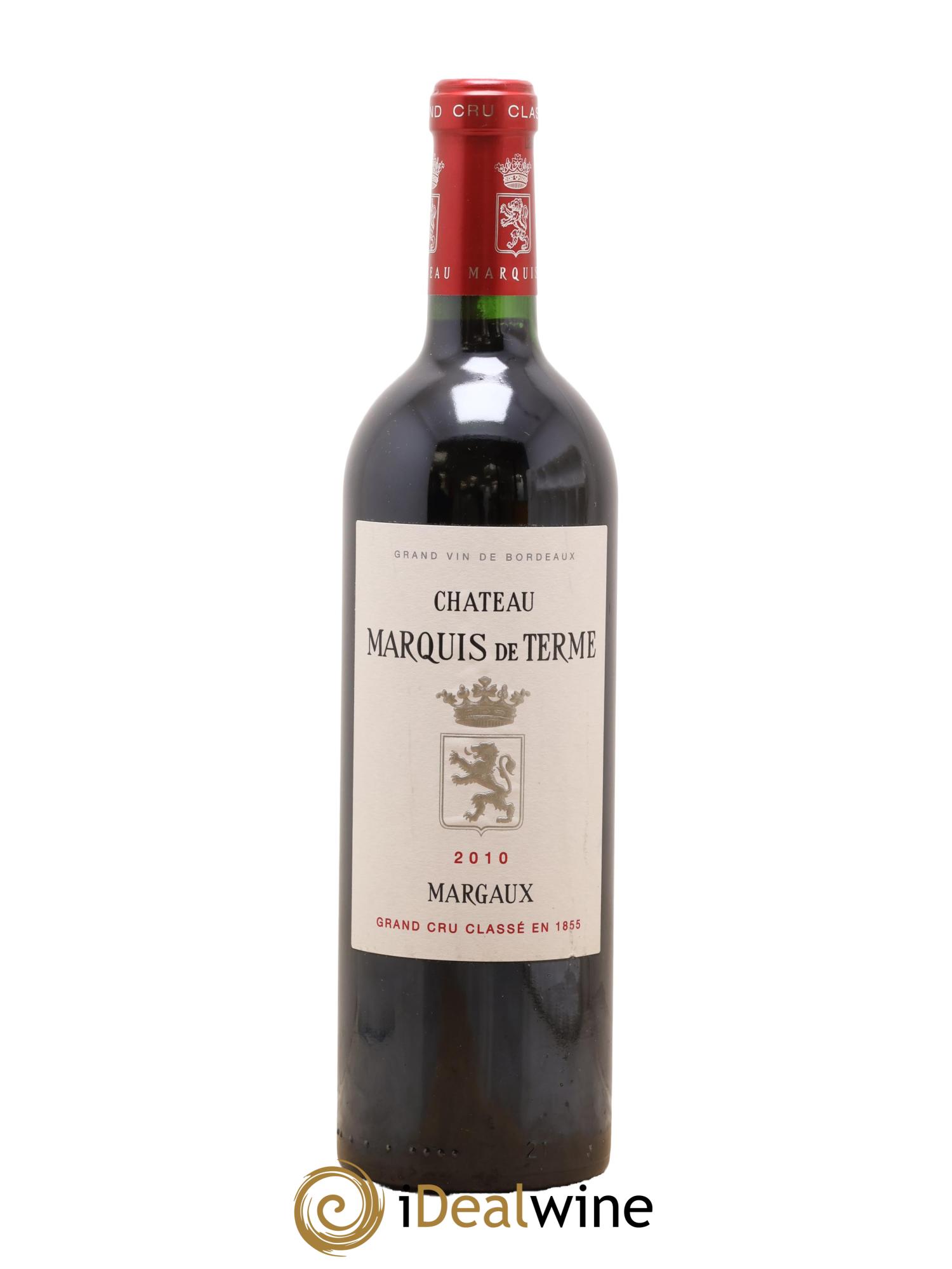 Château Marquis de Terme 4ème Grand Cru Classé 2010 - Lot de 1 bouteille - 0