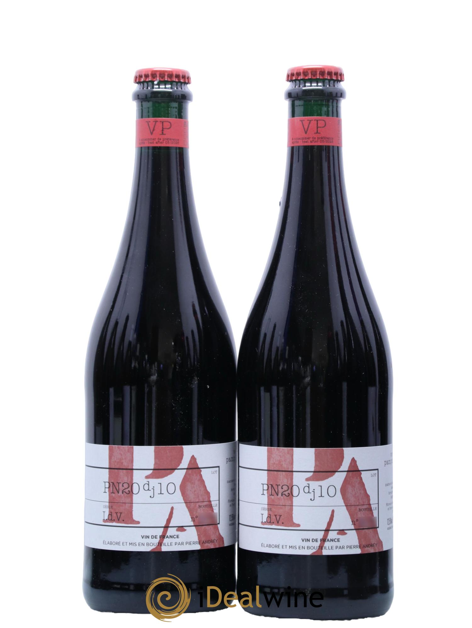 Vin de France Pinot Noir Dj 10 Domaine Pierre Andrey 2020 - Lot of 2 bottles - 0