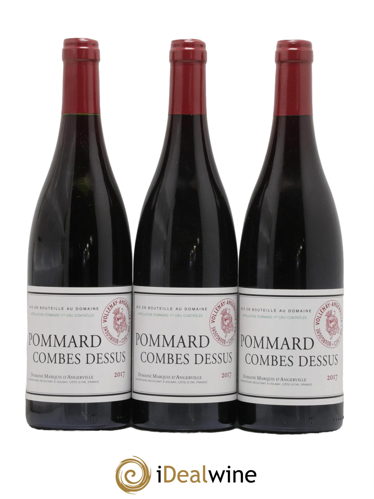 Pommard Combes-Dessus Marquis d'Angerville (Domaine) 2017 - Lot de 3 bouteilles - 0
