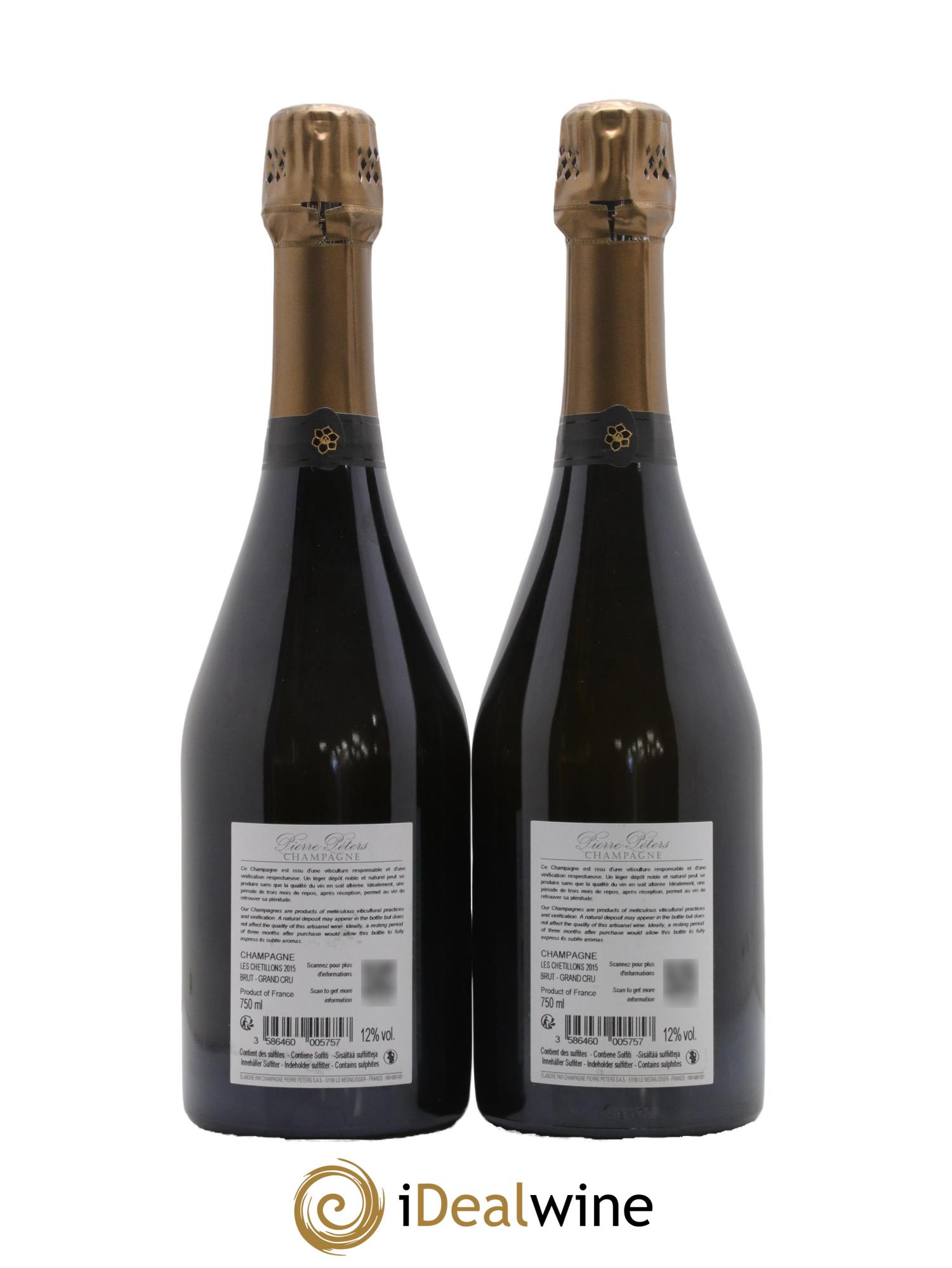Cuvée Spéciale les Chétillons Blanc de Blancs Brut Pierre Péters  2015 - Lot of 2 bottles - 1