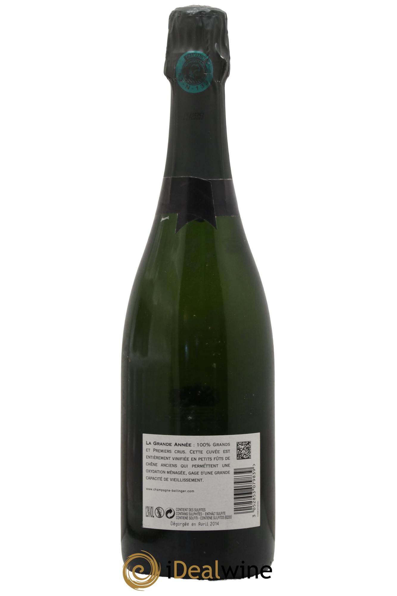 La Grande Année Brut Bollinger 2004 - Lot of 1 bottle - 1