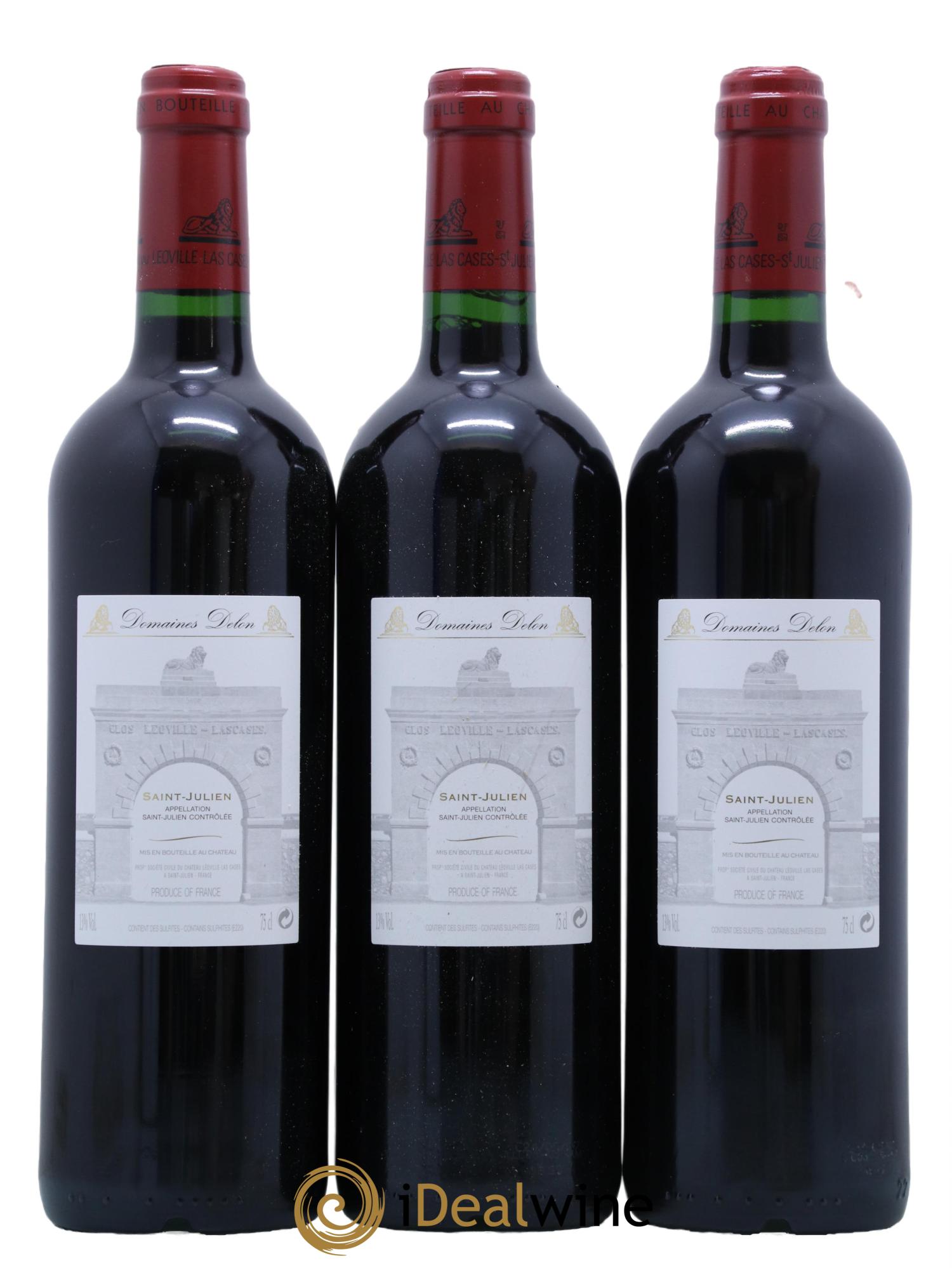 Château Léoville Las Cases 2ème Grand Cru Classé 2005 - Lot of 3 bottles - 1