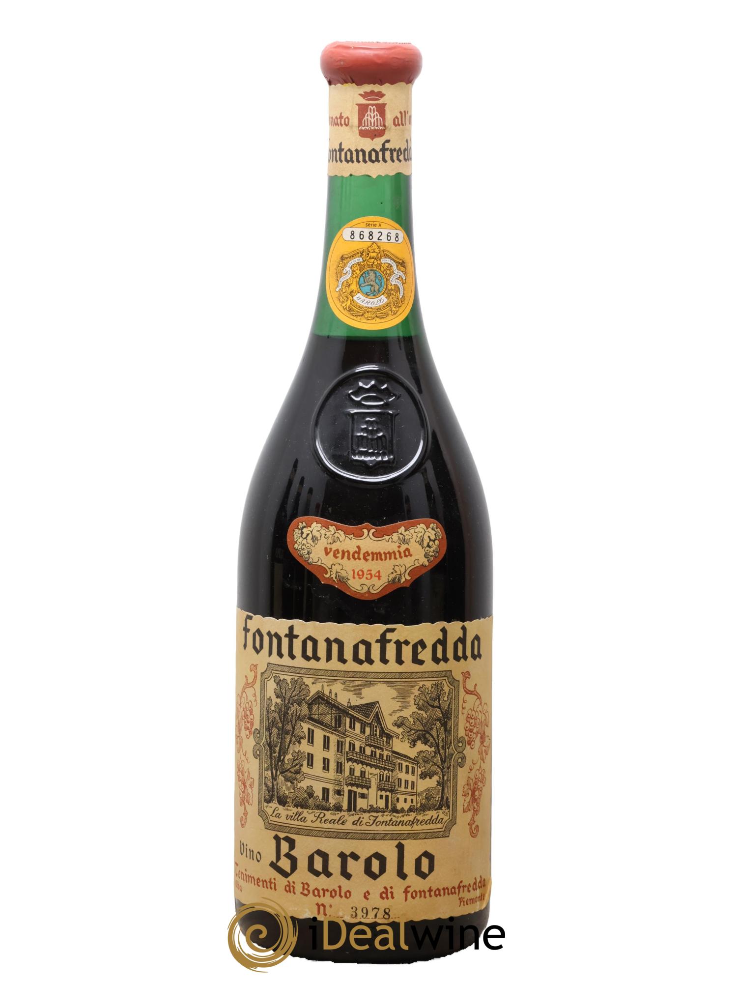 Barolo DOCG Fontanafredda 1954 - Lotto di 1 bottiglia - 0