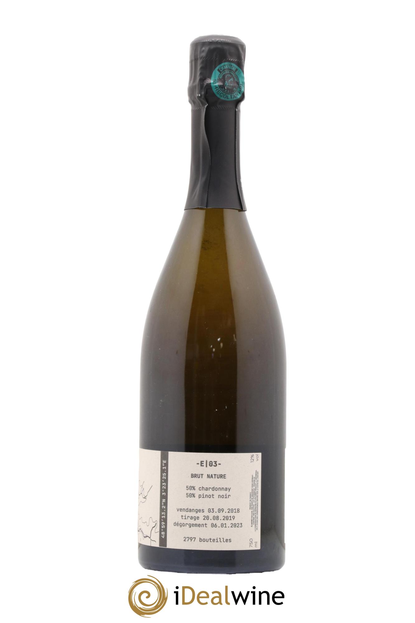 Champagne Exploration E3 Tom Gauditiabois 2018 - Lot of 1 bottle - 1