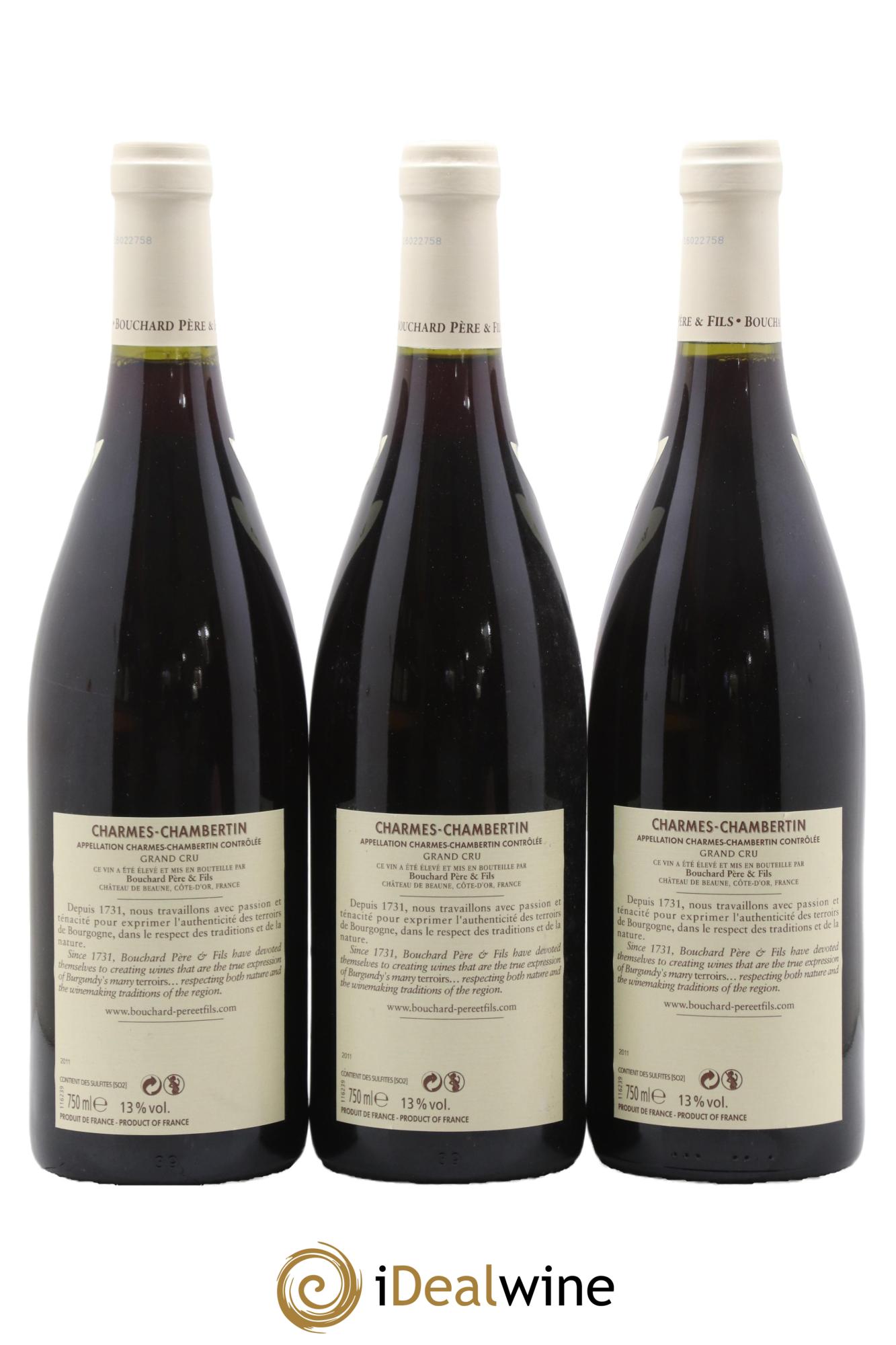 Charmes-Chambertin Grand Cru Bouchard Père & Fils 2011 - Lot de 6 bouteilles - 4