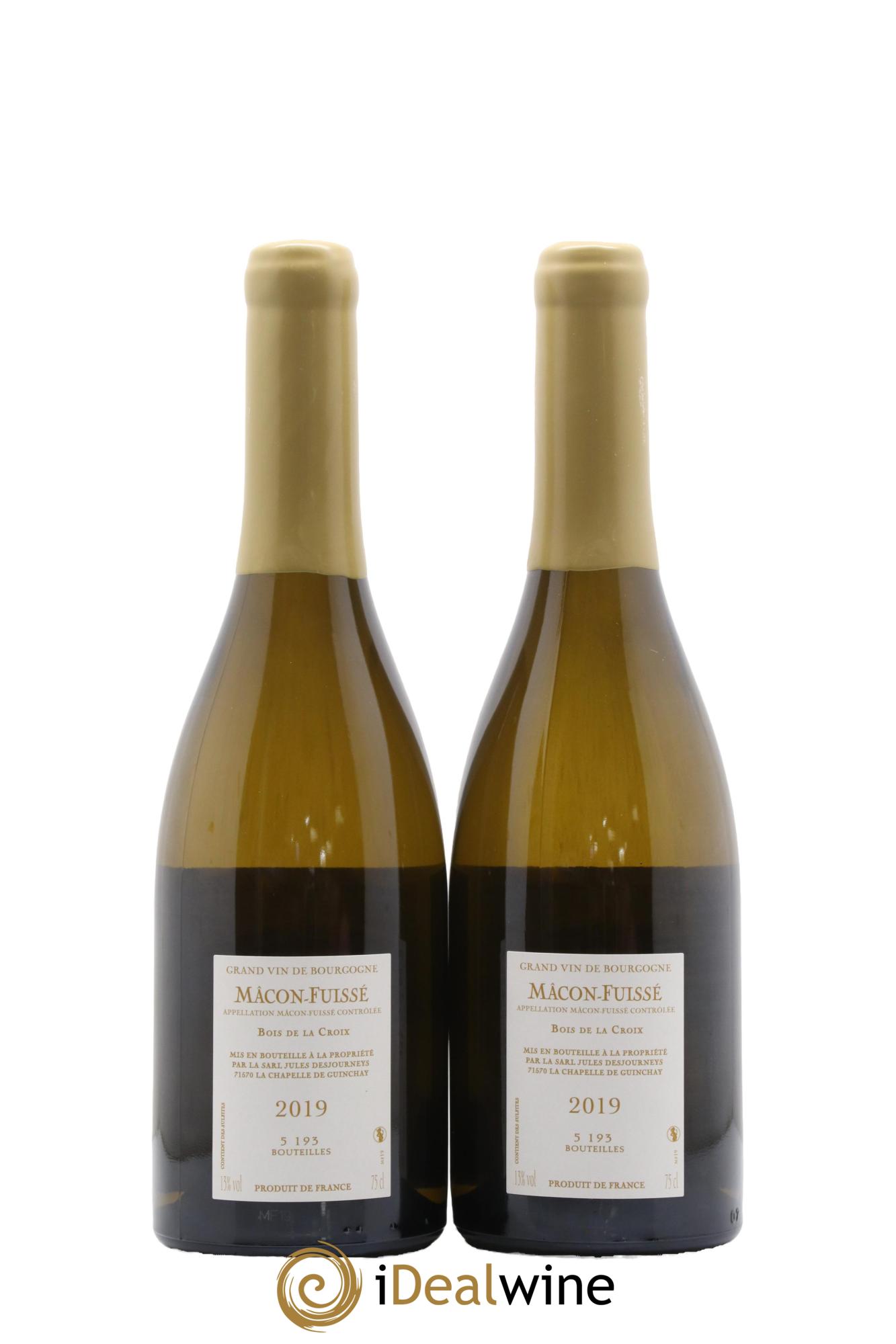 Mâcon-Fuissé Bois de la Croix Jules Desjourneys 2019 - Lot de 2 bouteilles - 1