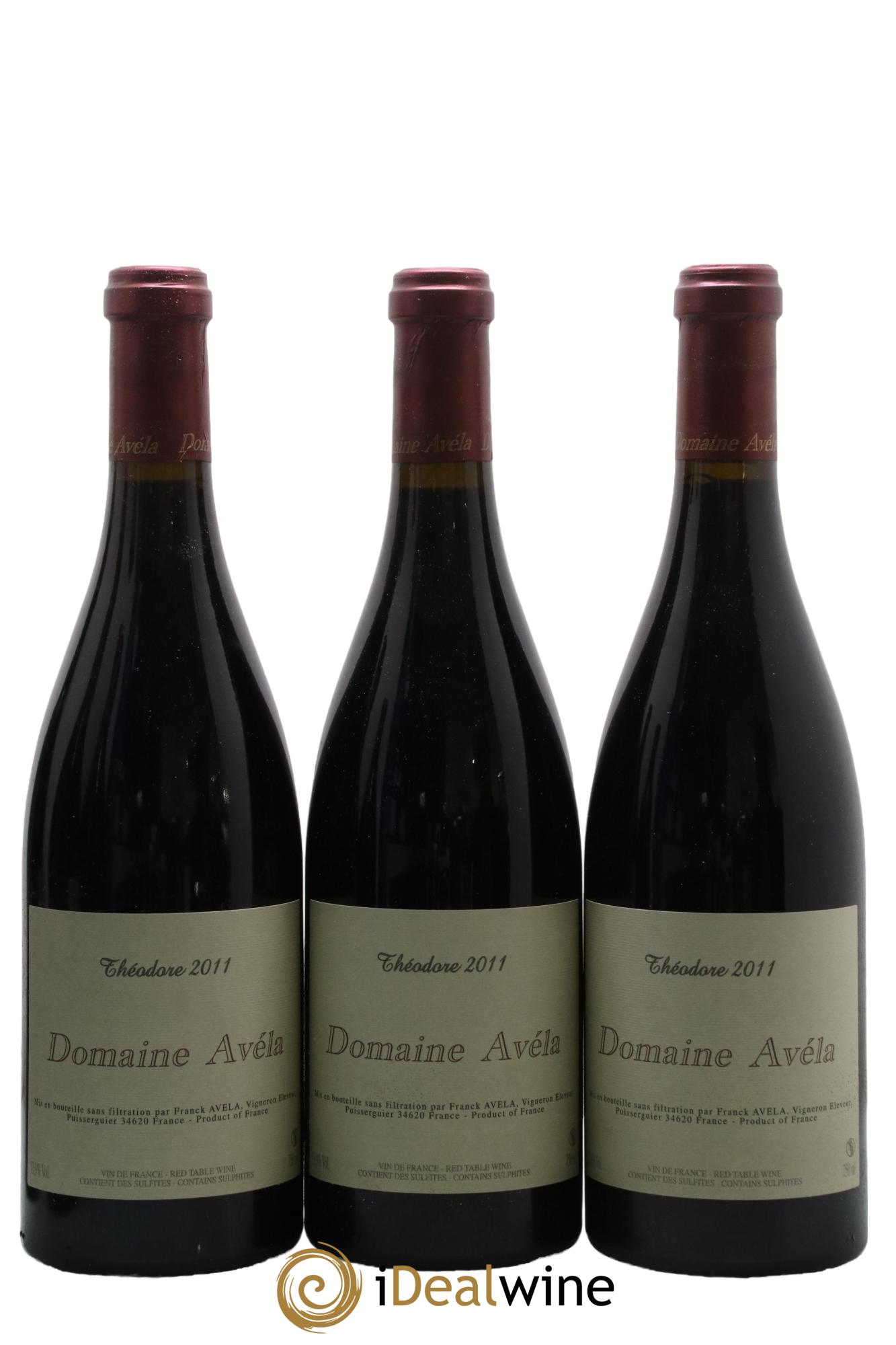 Vin de France Théodore Avéla 2011 - Lot de 6 bouteilles - 1