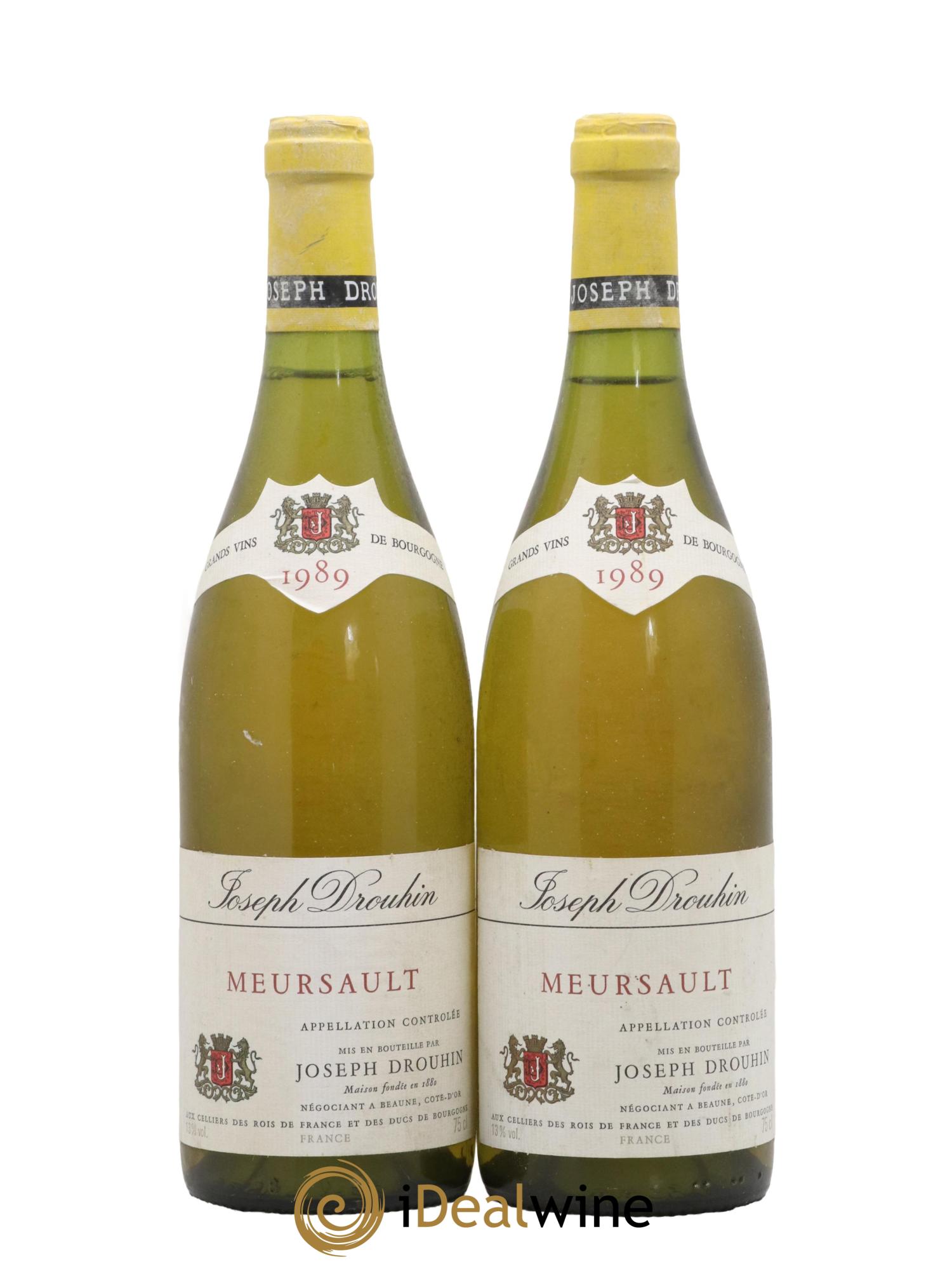 Meursault Joseph Drouhin 1989 - Lot de 2 bouteilles - 0