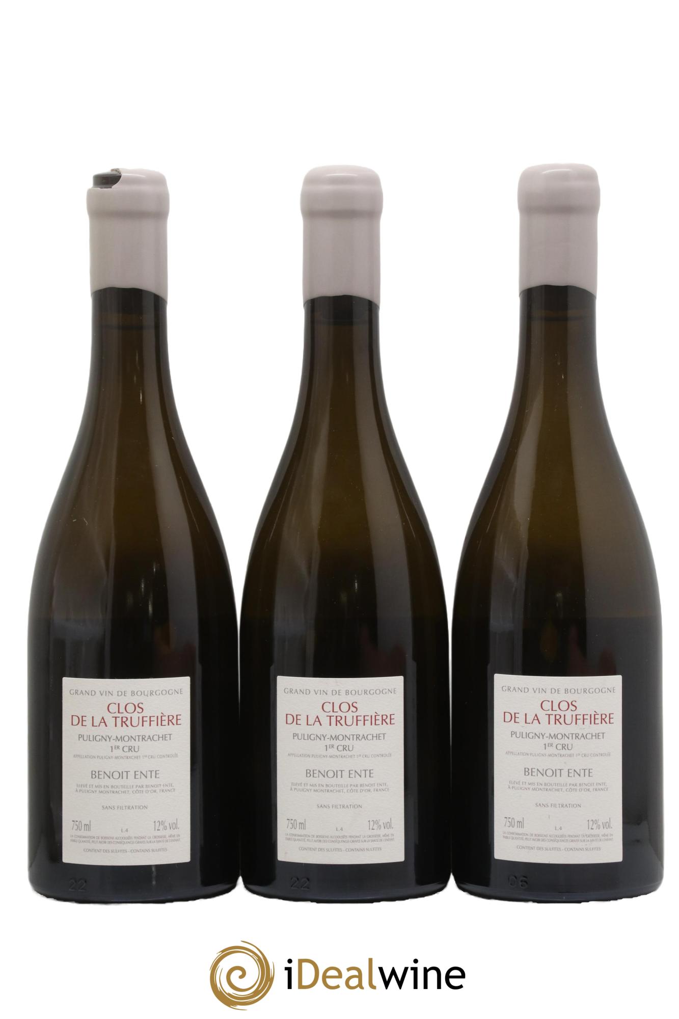 Puligny-Montrachet 1er Cru Clos de la Truffière Benoit Ente 2020 - Lot de 3 bouteilles - 1