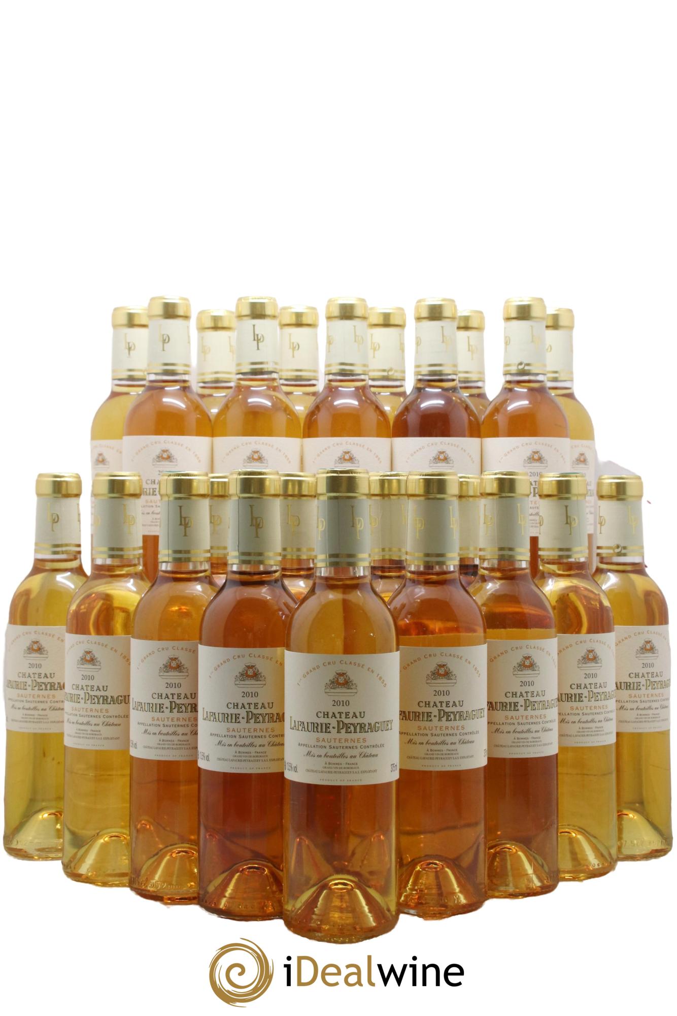 Château Lafaurie-Peyraguey 1er Grand Cru Classé 2010 - Posten von 24 Demi-Flaschen - 0