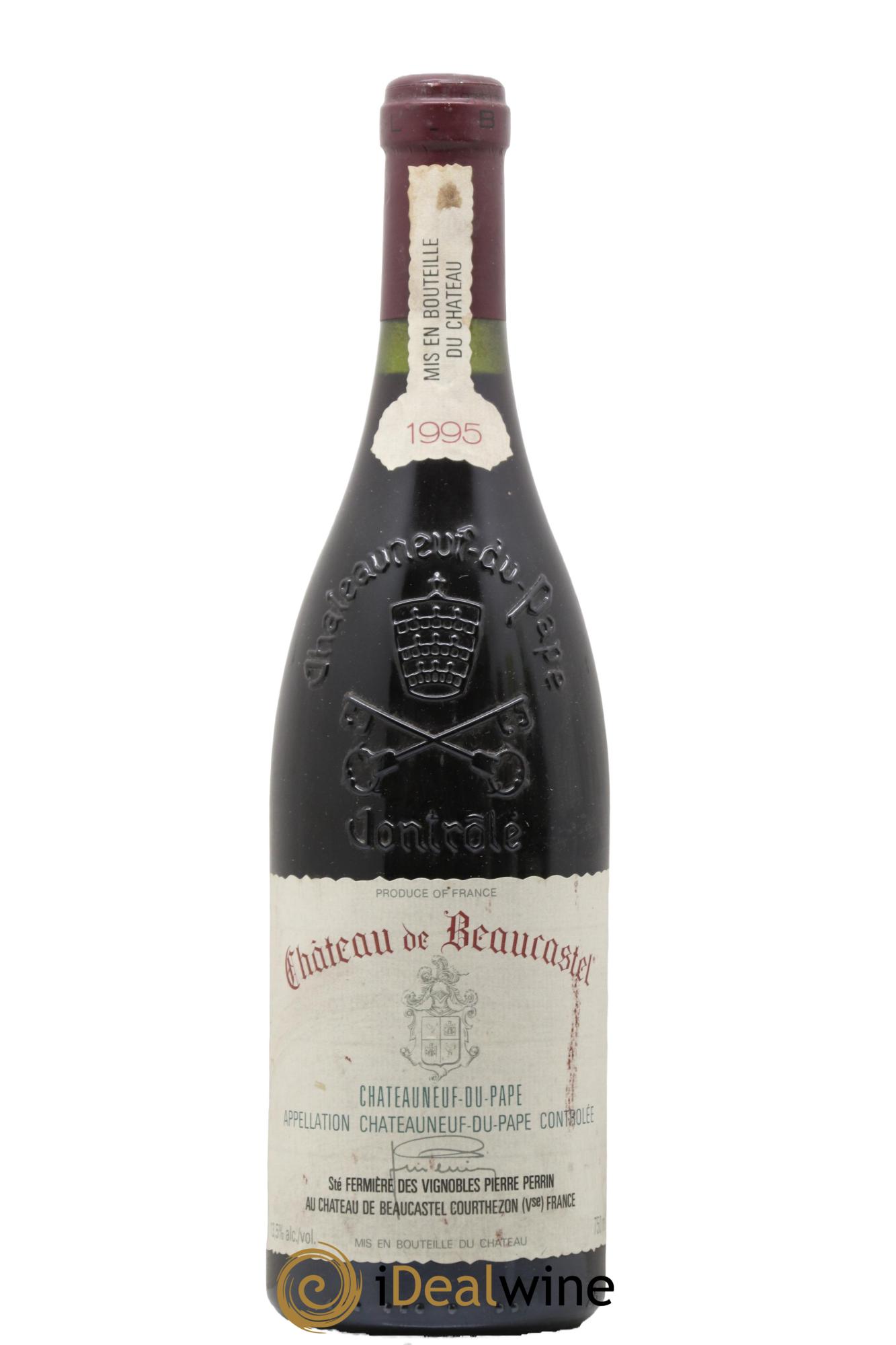 Châteauneuf-du-Pape Château de Beaucastel Famille Perrin 1995 - Lot de 1 bouteille - 0