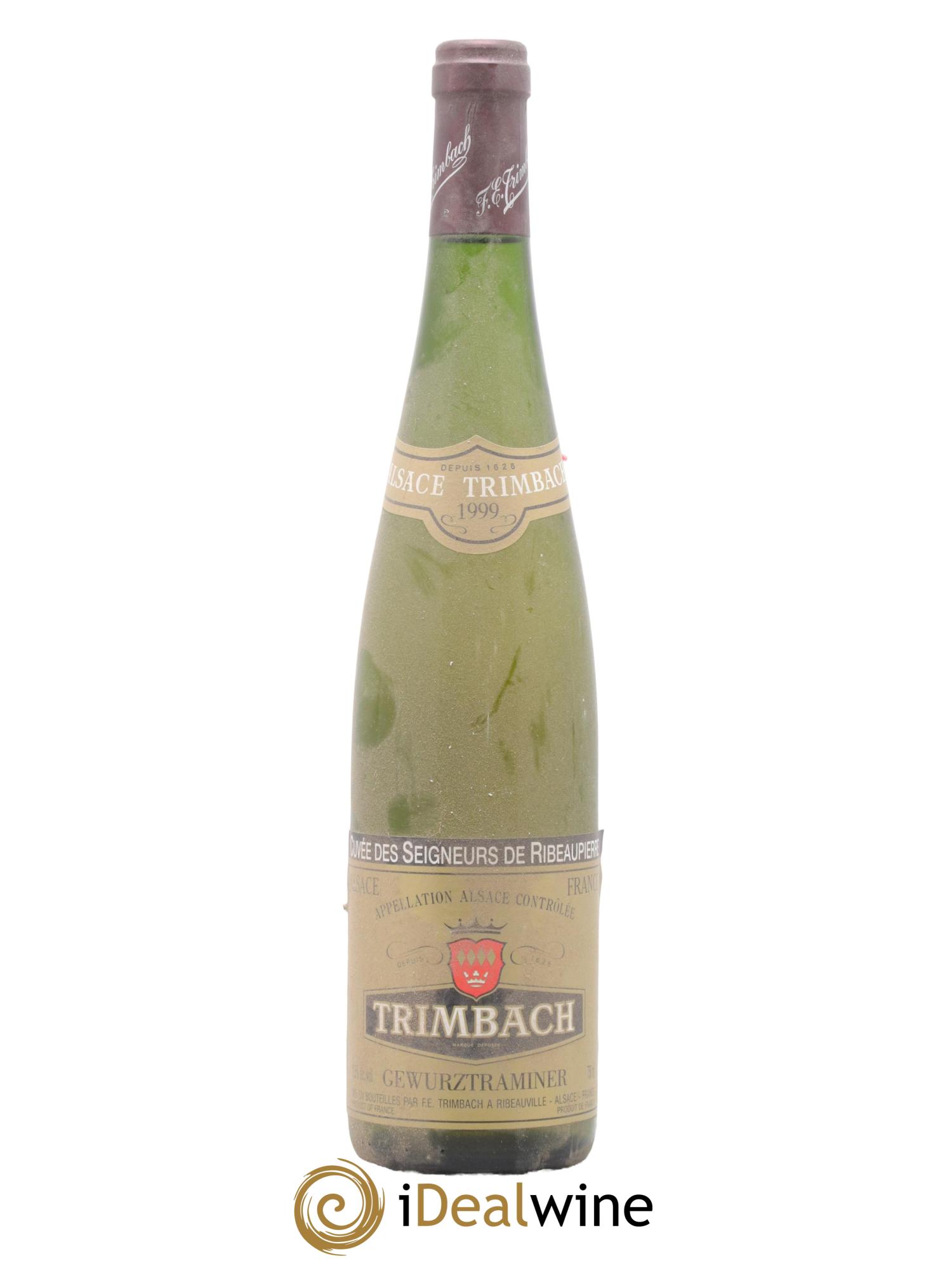 Alsace Gewurztraminer Seigneurs de Ribeaupierre Trimbach (Domaine) 1999 - Lot de 1 bouteille - 0