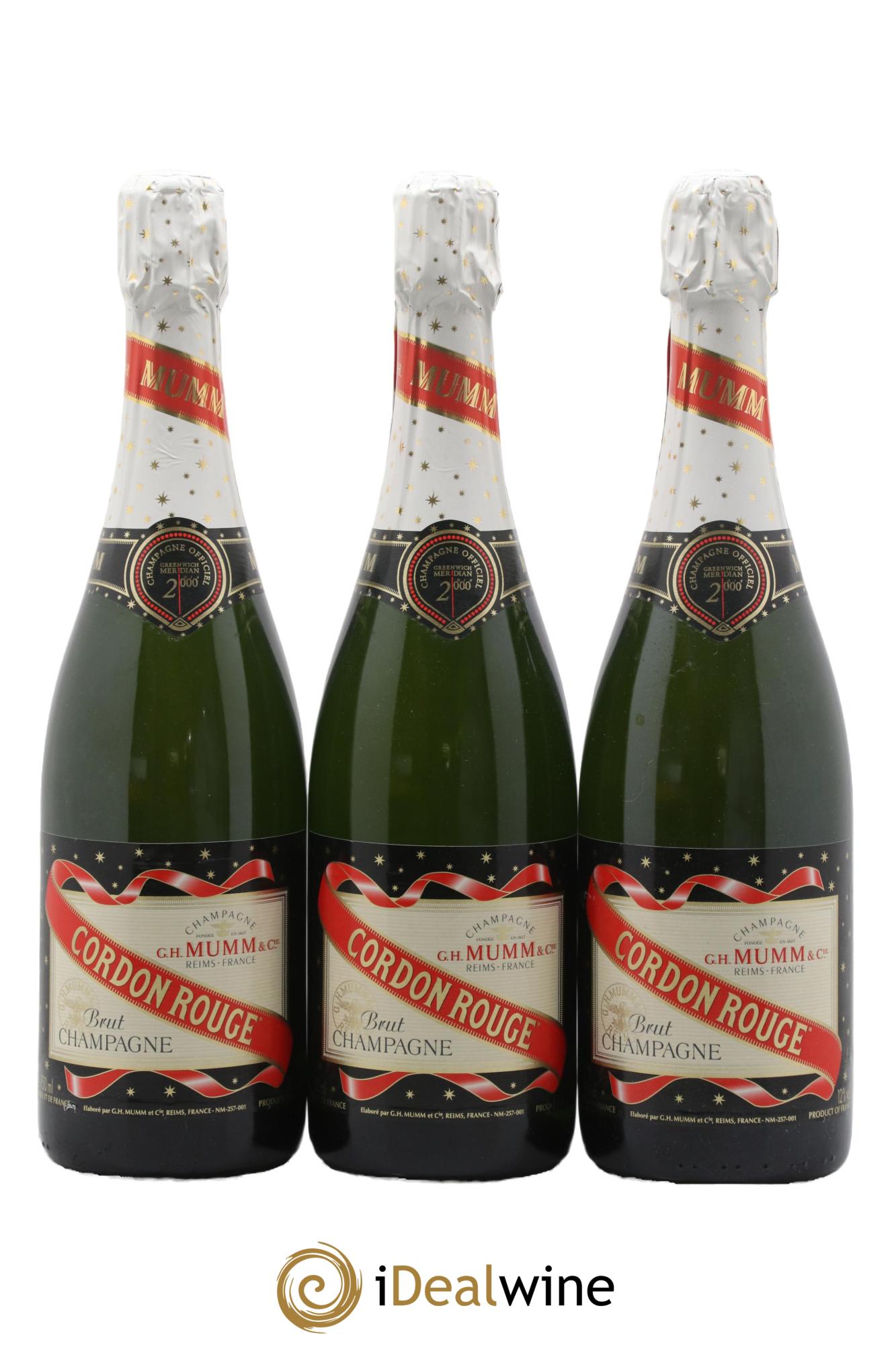 Cordon Rouge Mumm - Lotto di 3 bottiglie - 0