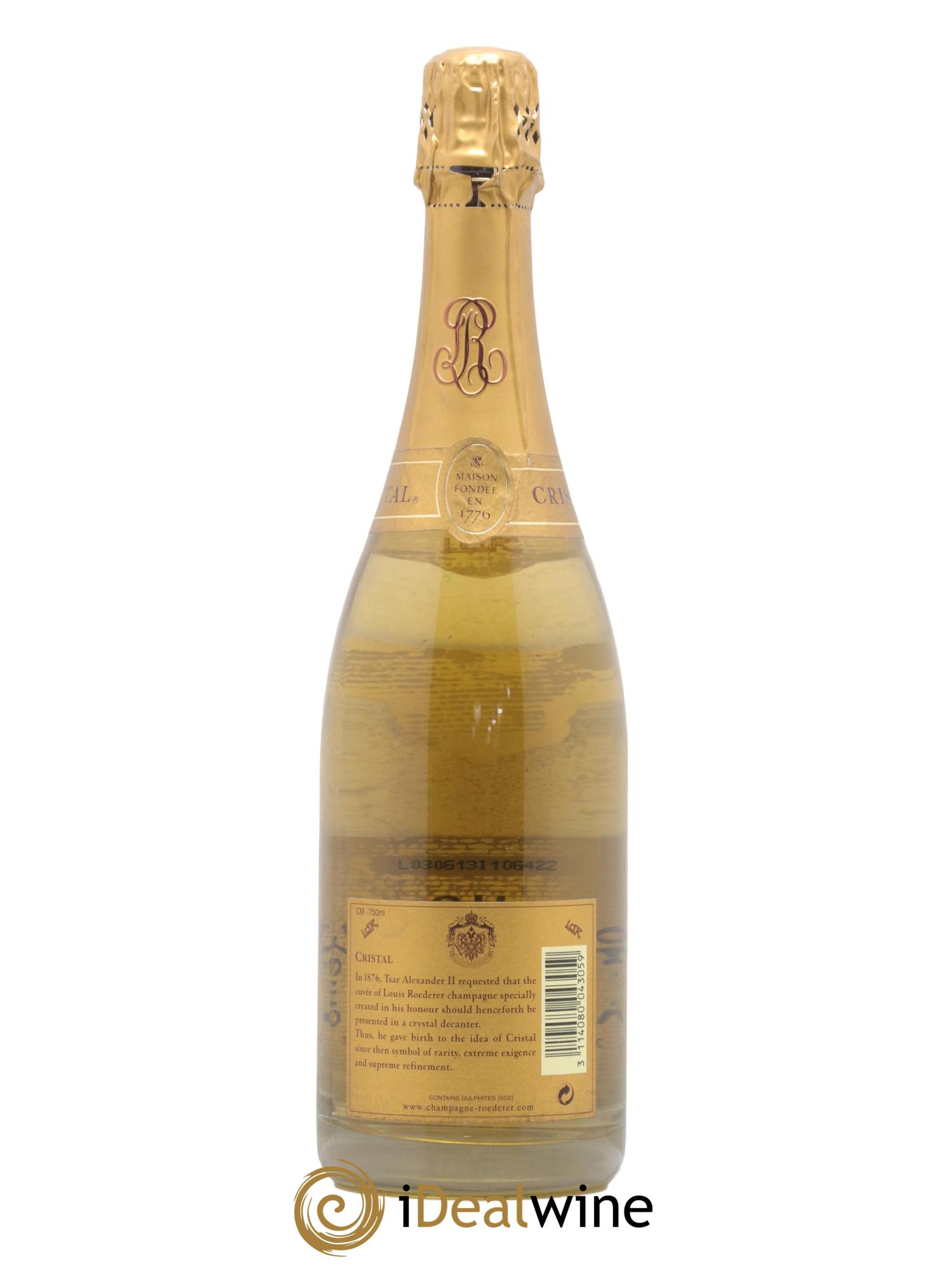 Cristal Louis Roederer 2002 - Lot of 1 bottle - 1