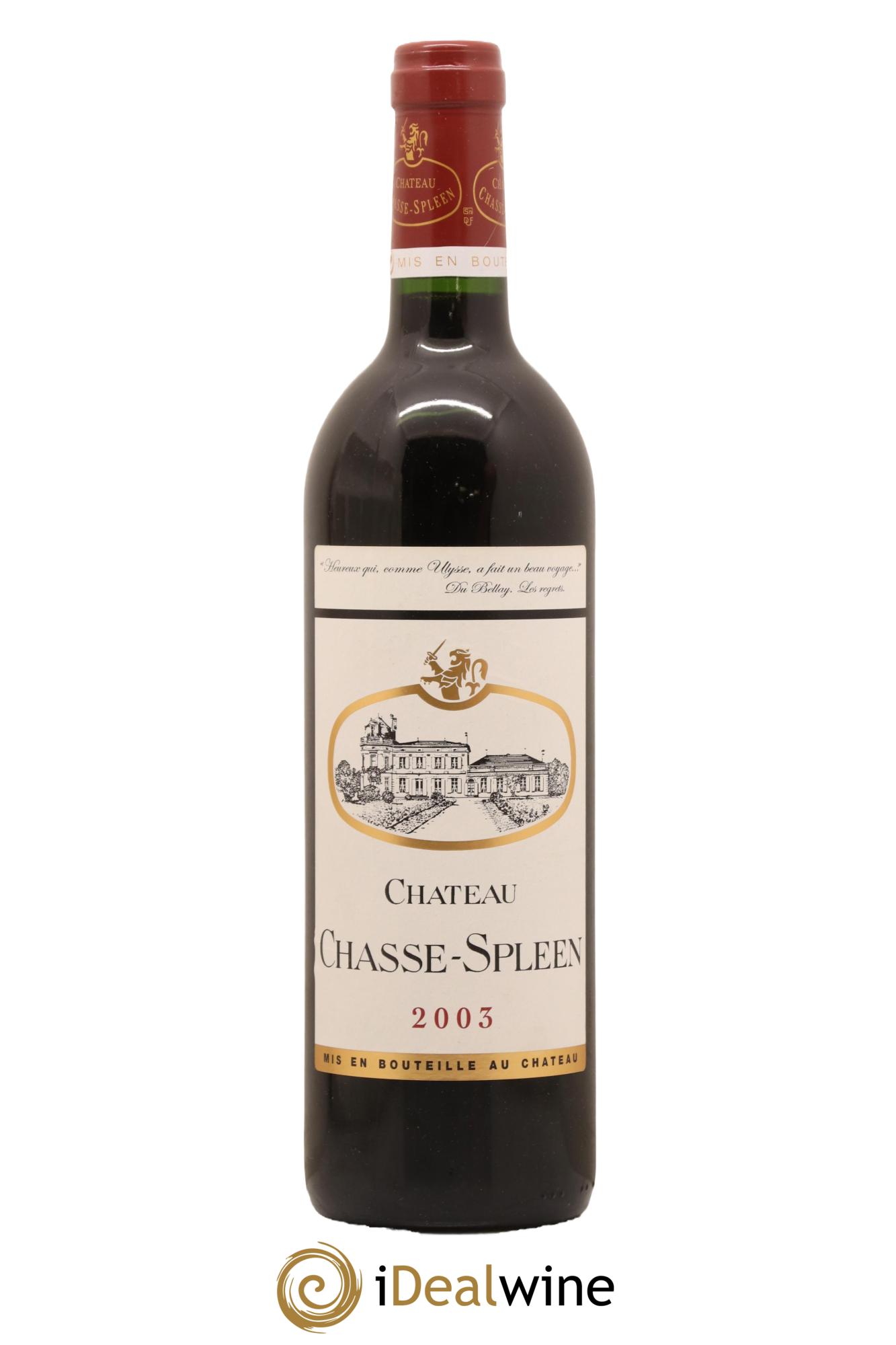 Château Chasse Spleen 2003 - Lot de 1 bouteille - 0