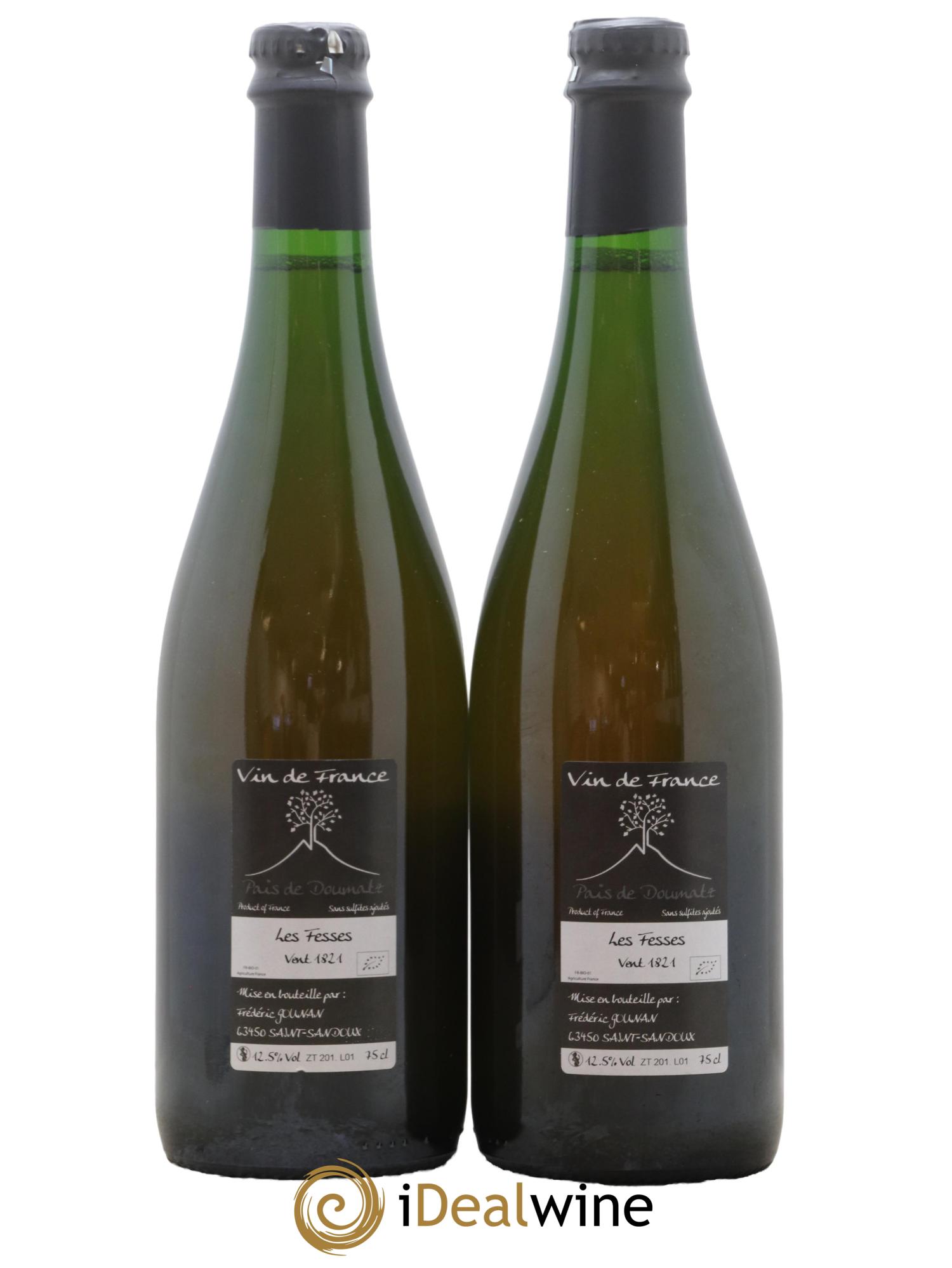 Vin de France Les Fesses Vignoble de l'Arbre Blanc 2018 - Lot de 2 bouteilles - 1