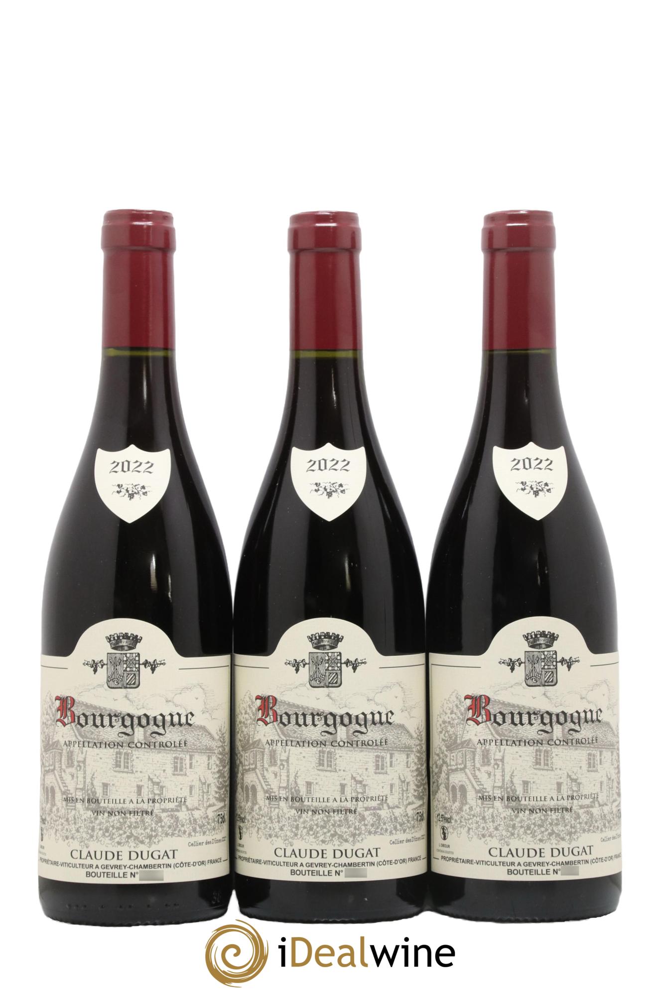 Bourgogne Claude Dugat 2022 - Lot de 3 bouteilles - 0