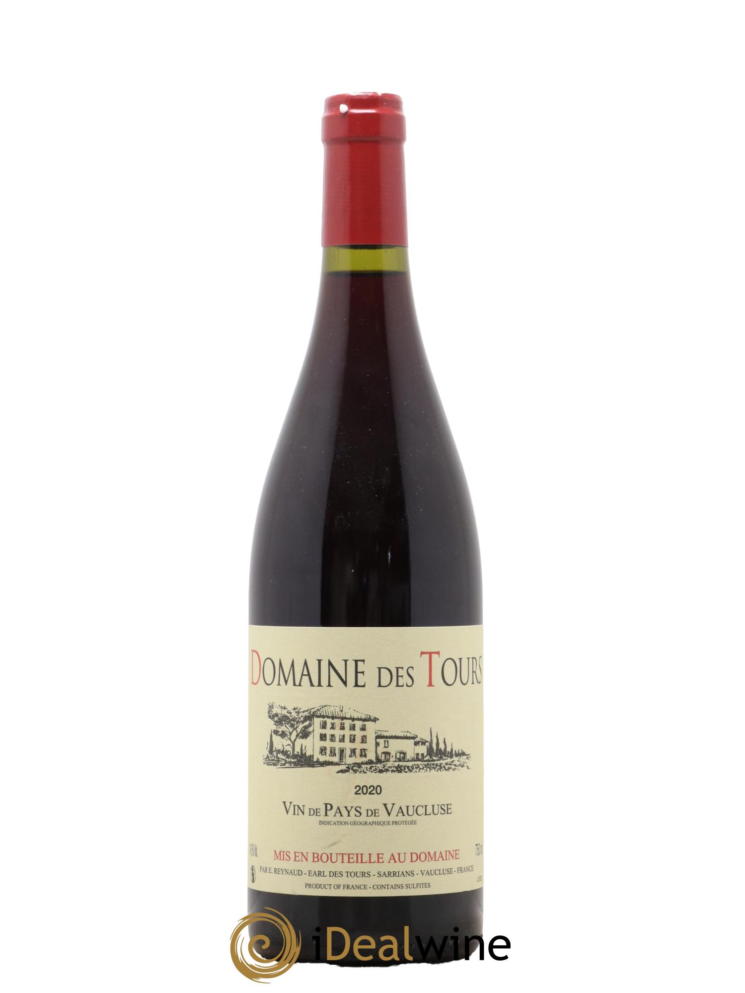 Vaucluse (Vin de Pays de Vaucluse) Domaine des Tours Emmanuel Reynaud 2020 - Lot de 1 bouteille - 0