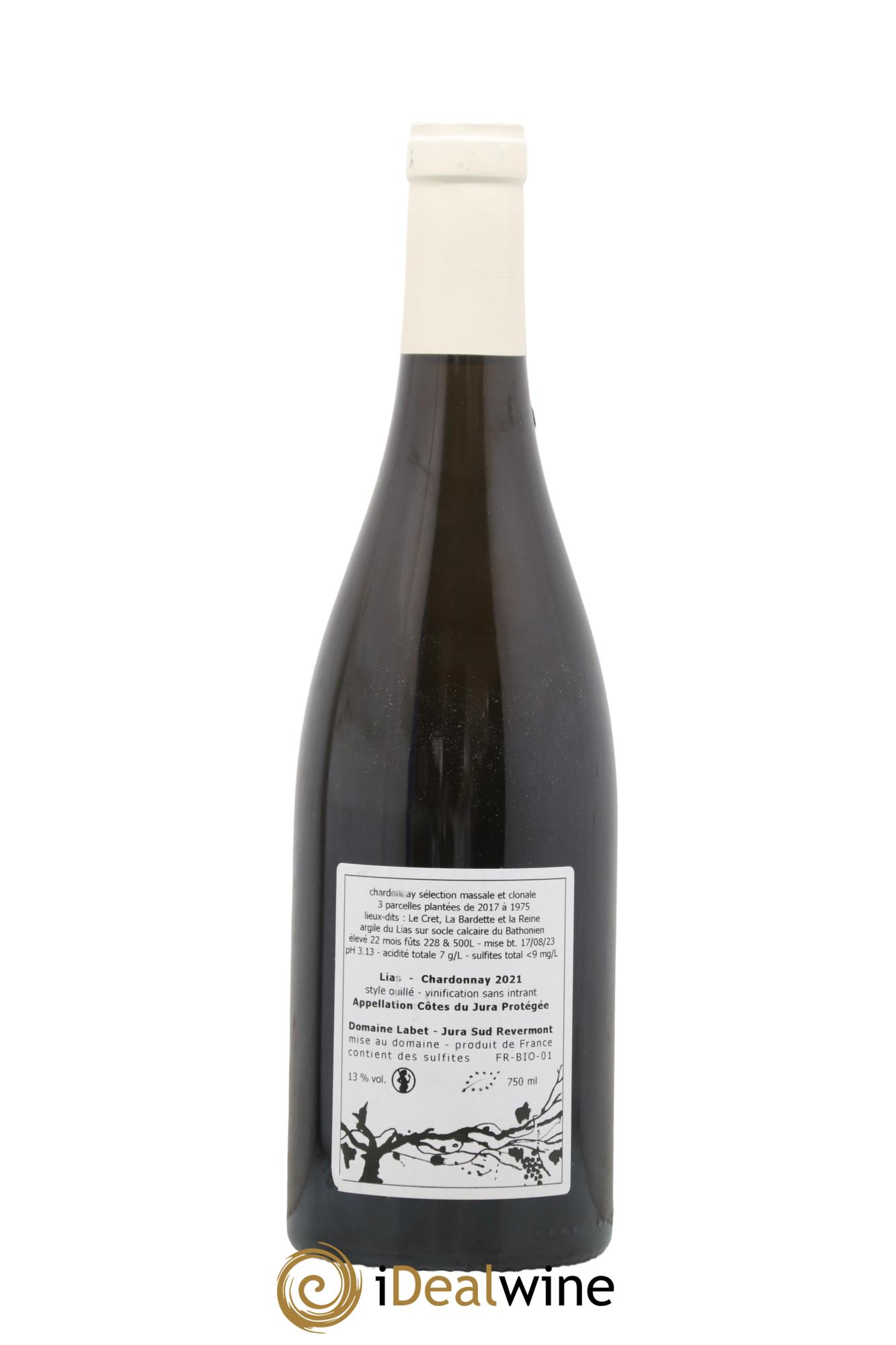 Côtes du Jura Chardonnay Lias Romain - Julien  - Charline Labet 2021 - Lot of 1 bottle - 1