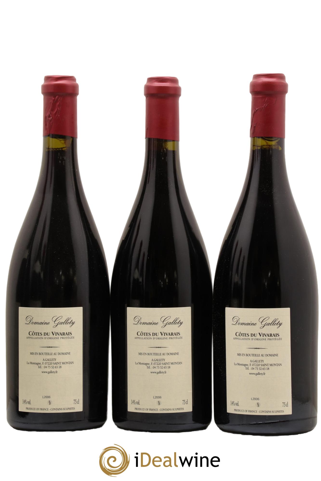 Côtes du Vivarais Clos Latin Gallety (Domaine) 2016 - Lot of 6 bottles - 4