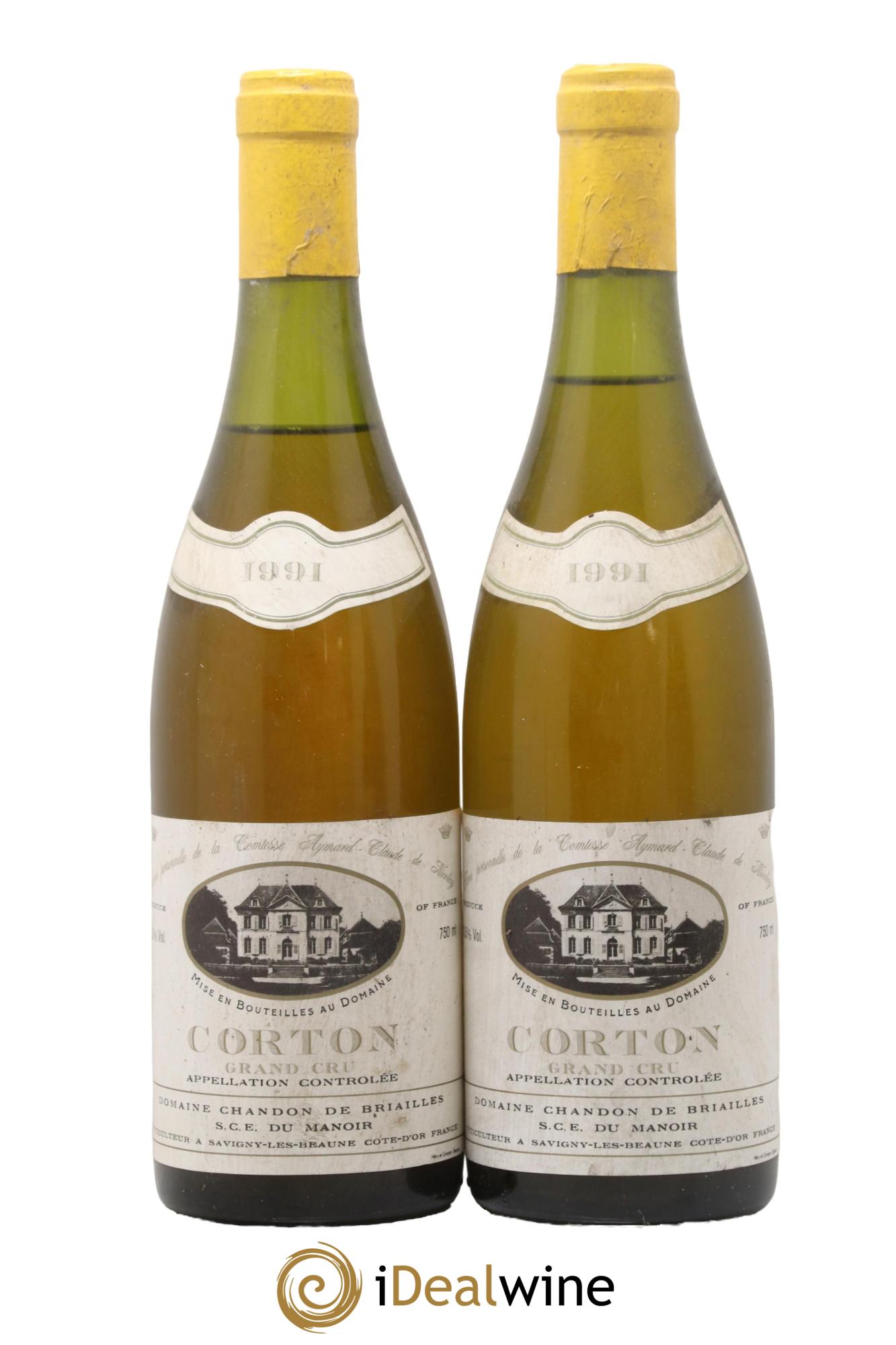 Corton Grand Cru Chandon de Briailles 1991 - Lot de 2 bouteilles - 0