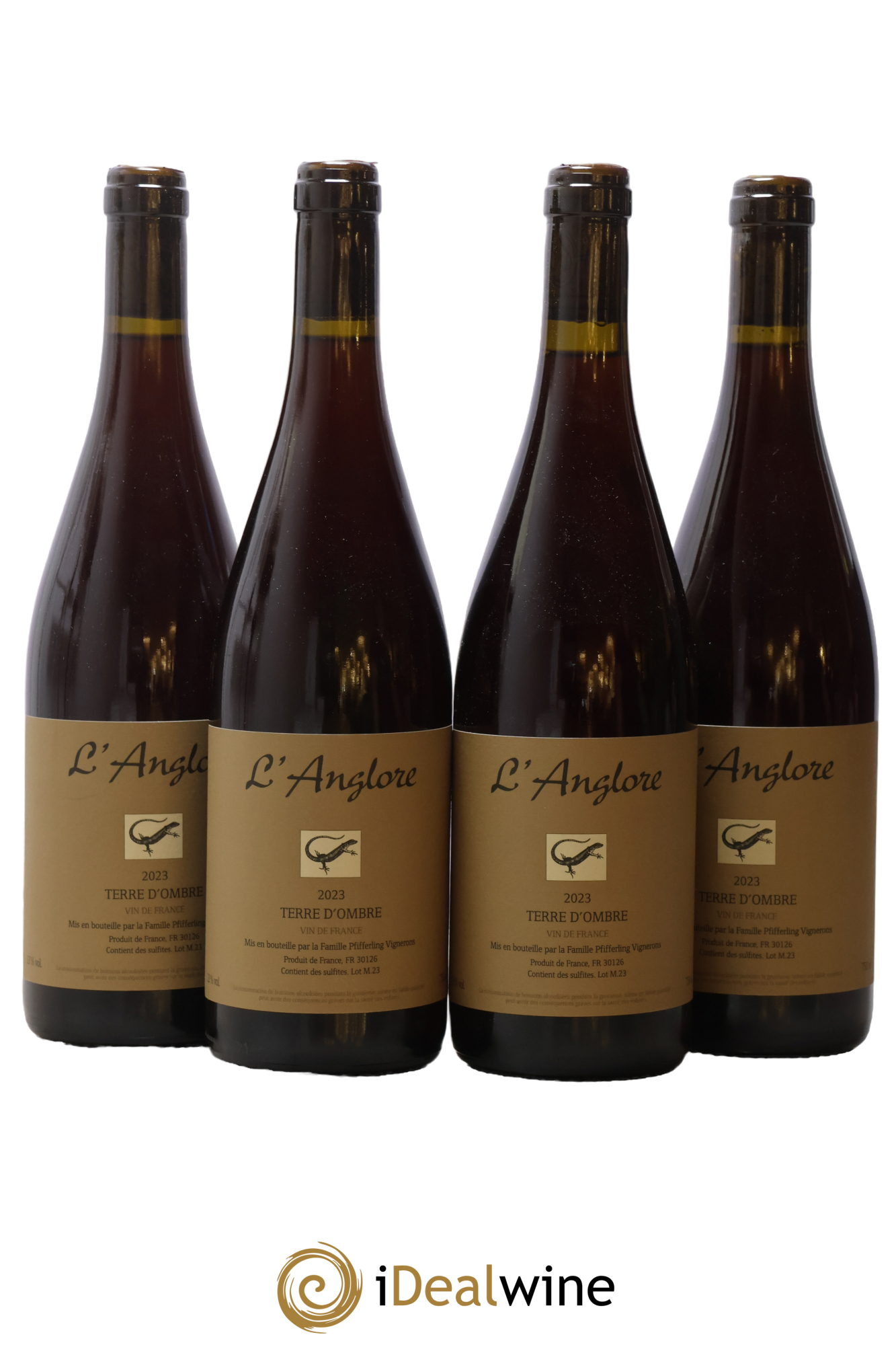 Vin de France Terre d'Ombre L'Anglore 2023 - Lot de 4 bouteilles - 0