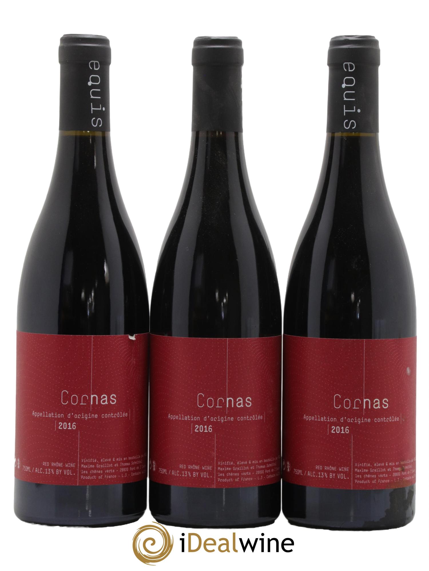 Cornas Equis Domaine Graillot 2016 - Lot de 3 bouteilles - 0