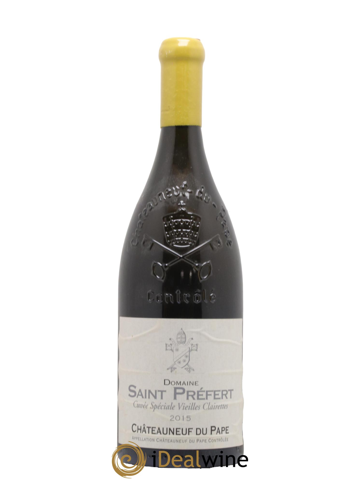 Châteauneuf-du-Pape Vieilles clairettes Domaine de Saint Préfert 2015 - Lot de 1 magnum - 0