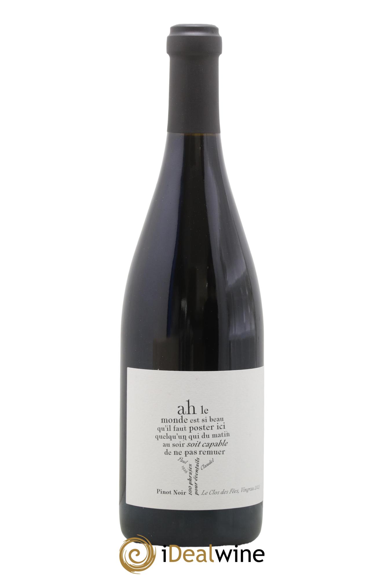 Côtes Catalanes Clos des Fées 100 Phrases pour éventails Hervé Bizeul 2023 - Lot de 1 bouteille - 1