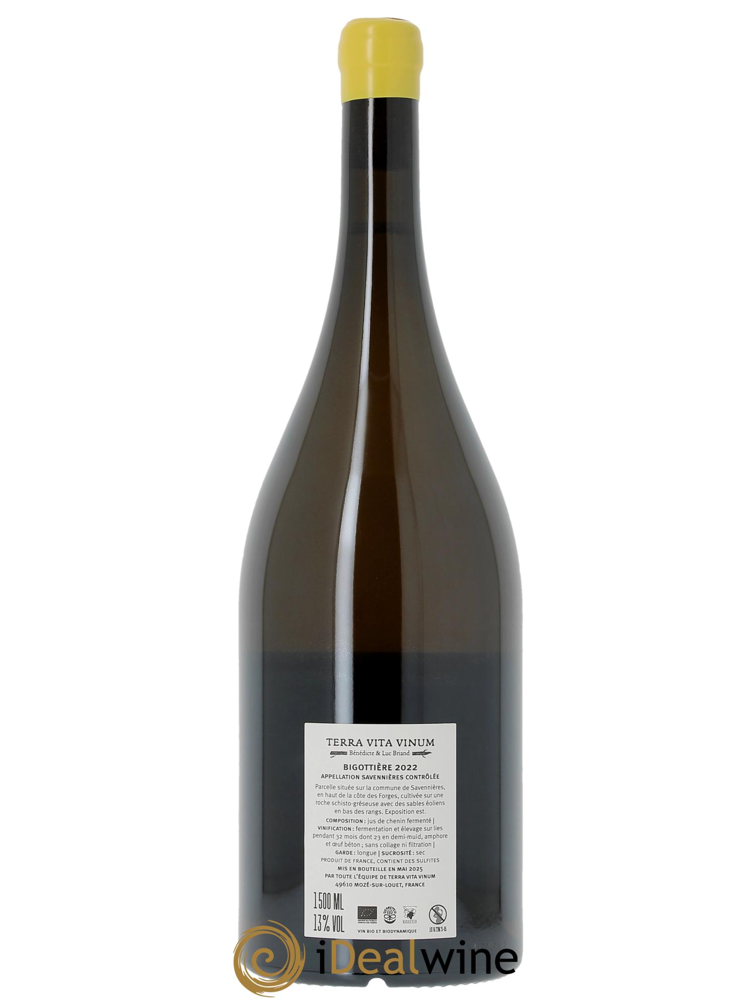 Savennières Bigottières Terra Vita Vinum  2022 - Posten von 1 Magnum - 1