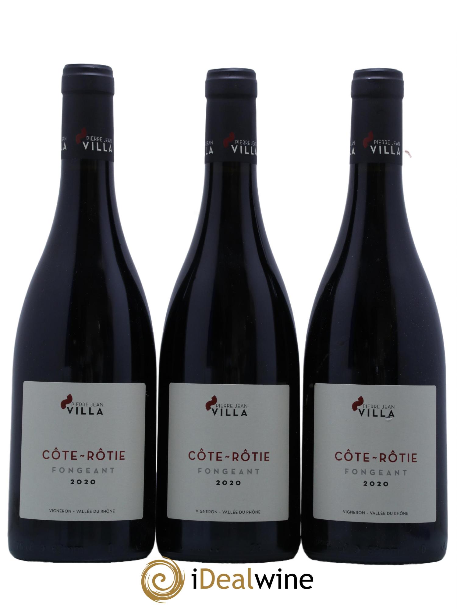 Côte-Rôtie Fongeant Pierre-Jean Villa 2020 - Lot de 3 bouteilles - 0