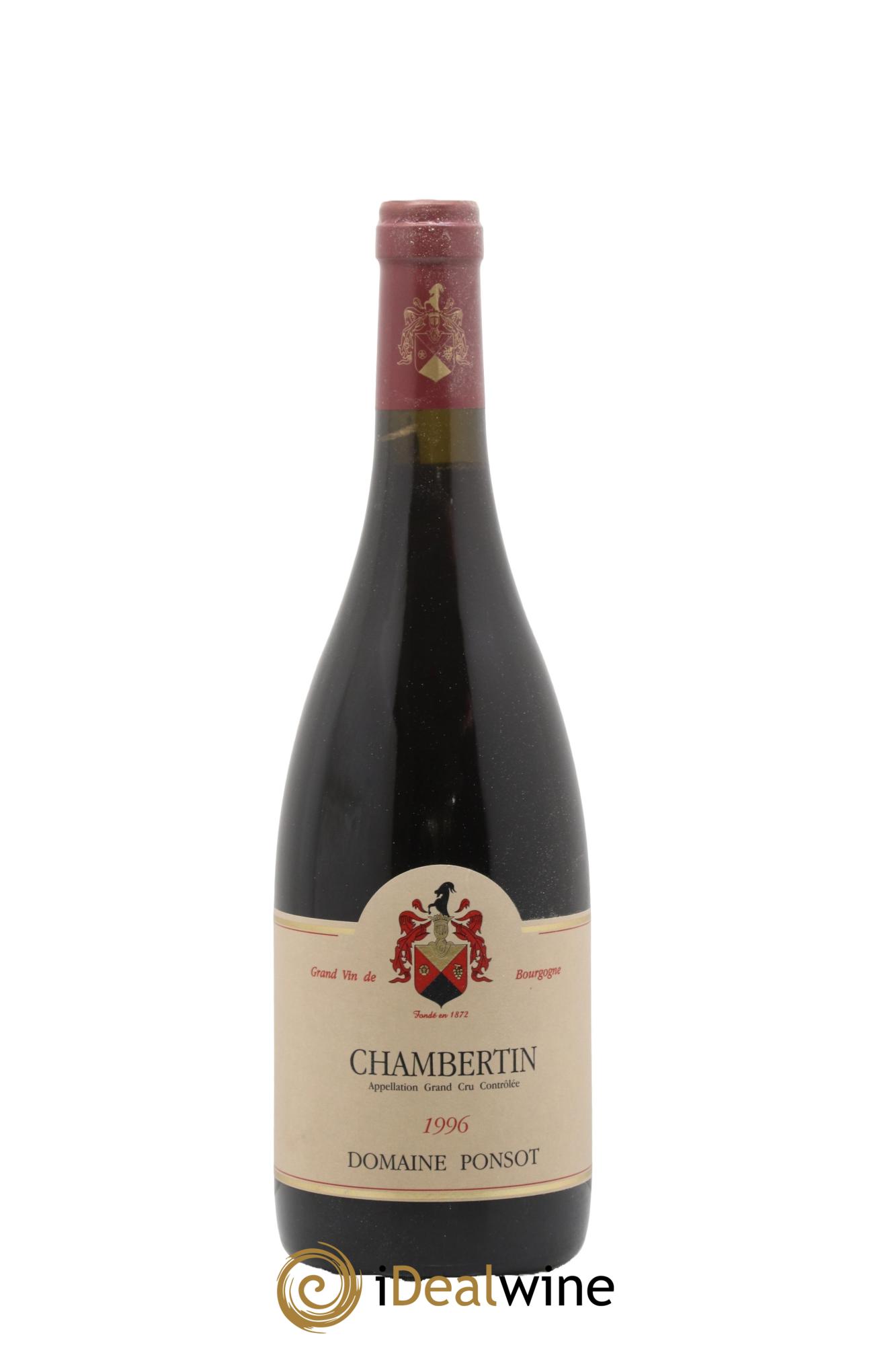 Chambertin Grand Cru Ponsot (Domaine) 1996 - Lot de 1 bouteille - 0