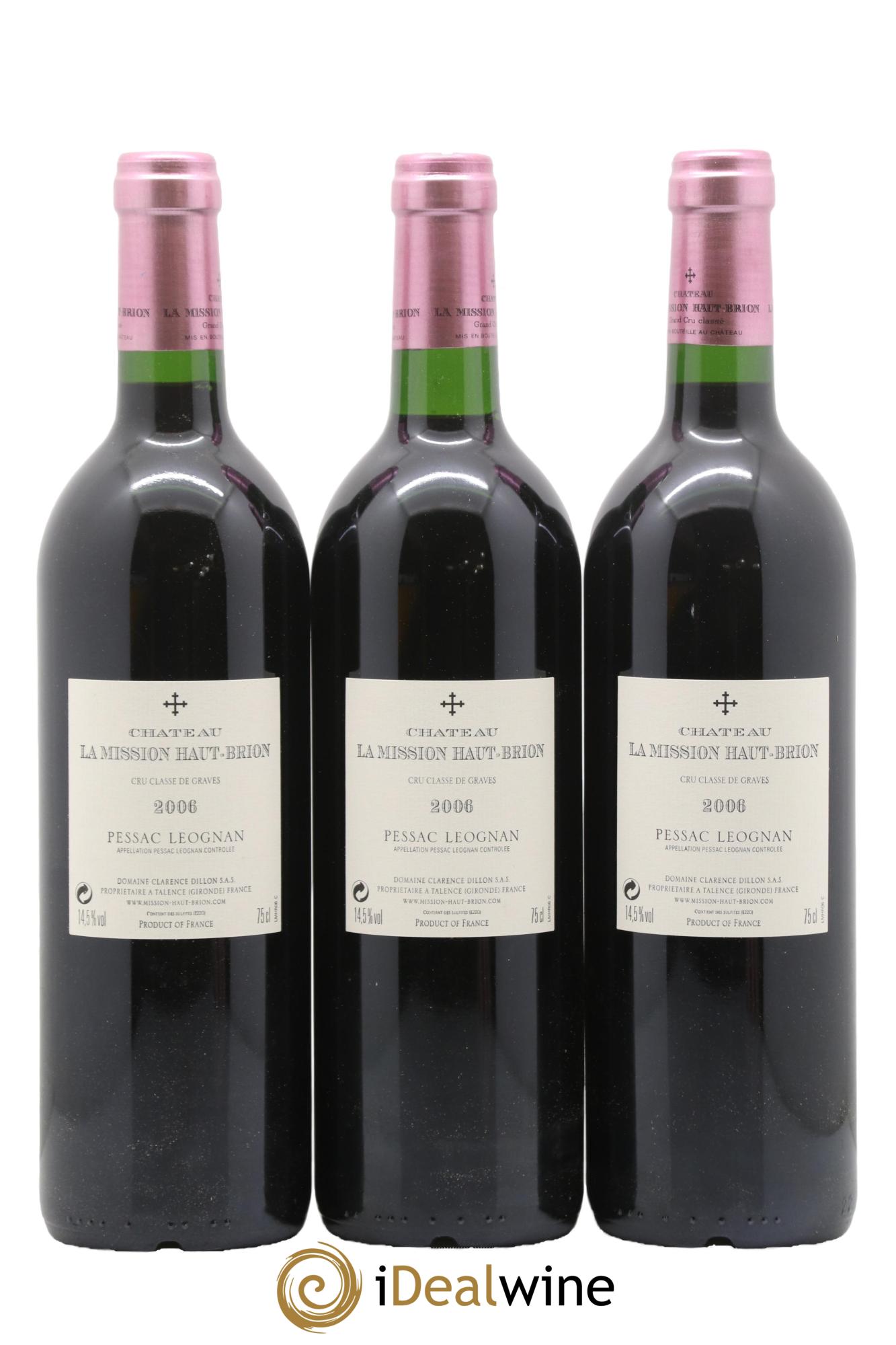 Château la Mission Haut-Brion Cru Classé de Graves 2006 - Posten von 6 Flaschen - 4