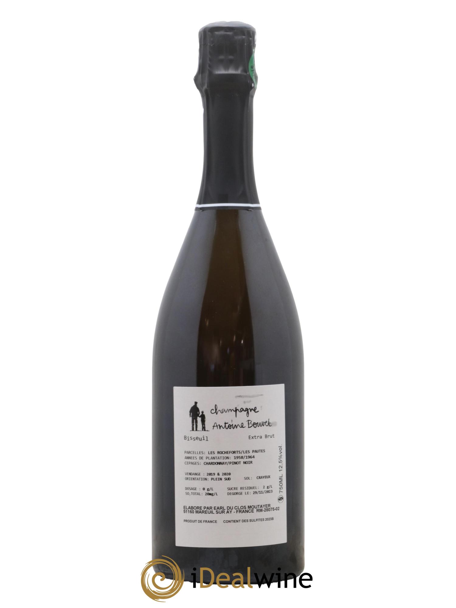 Champagne Extra Brut Bisseuil Antoine Bouvet - Lot de 1 bouteille - 1
