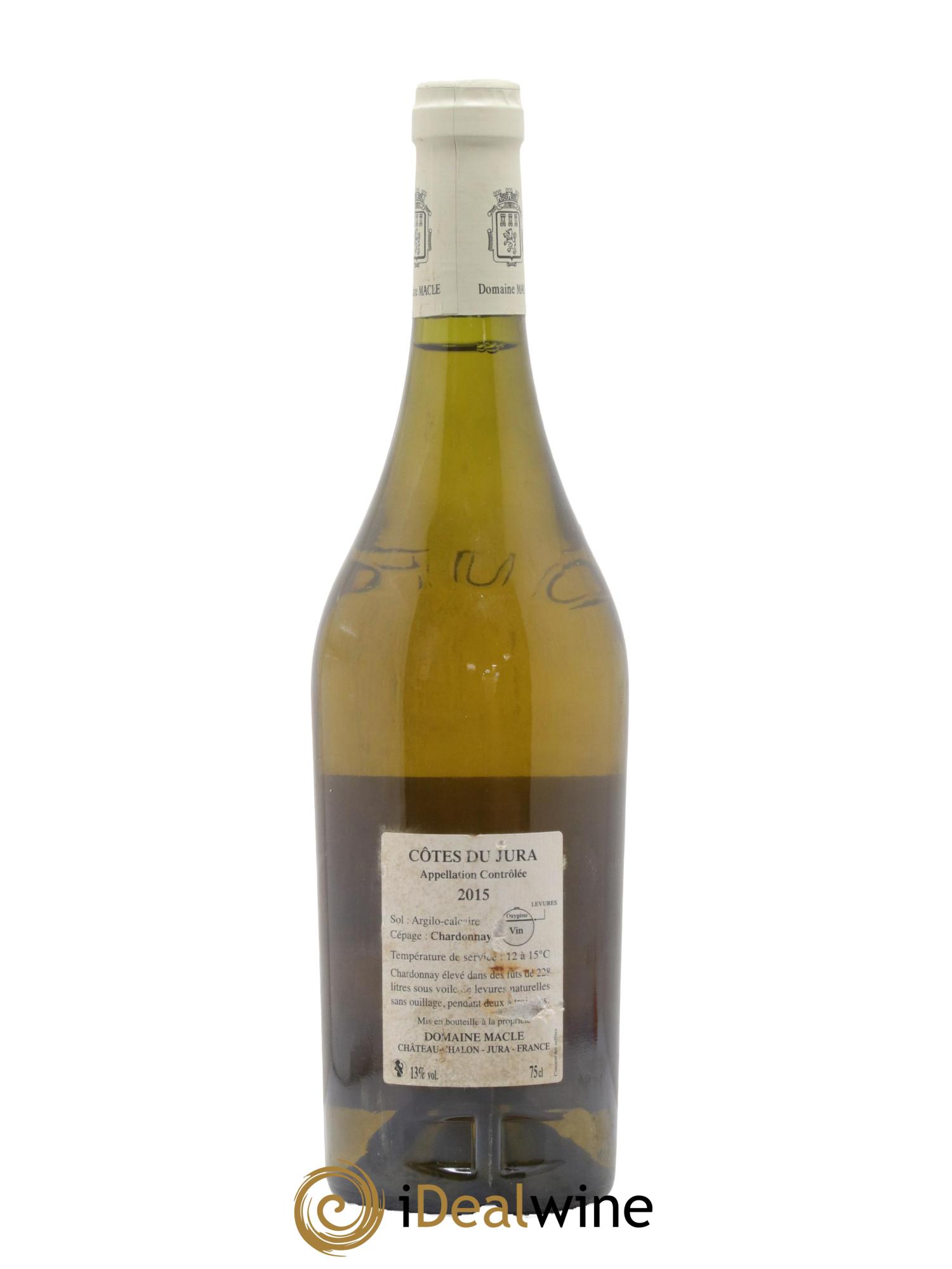 Côtes du Jura Chardonnay sous voile Jean Macle 2015 - Posten von 1 Flasche - 1