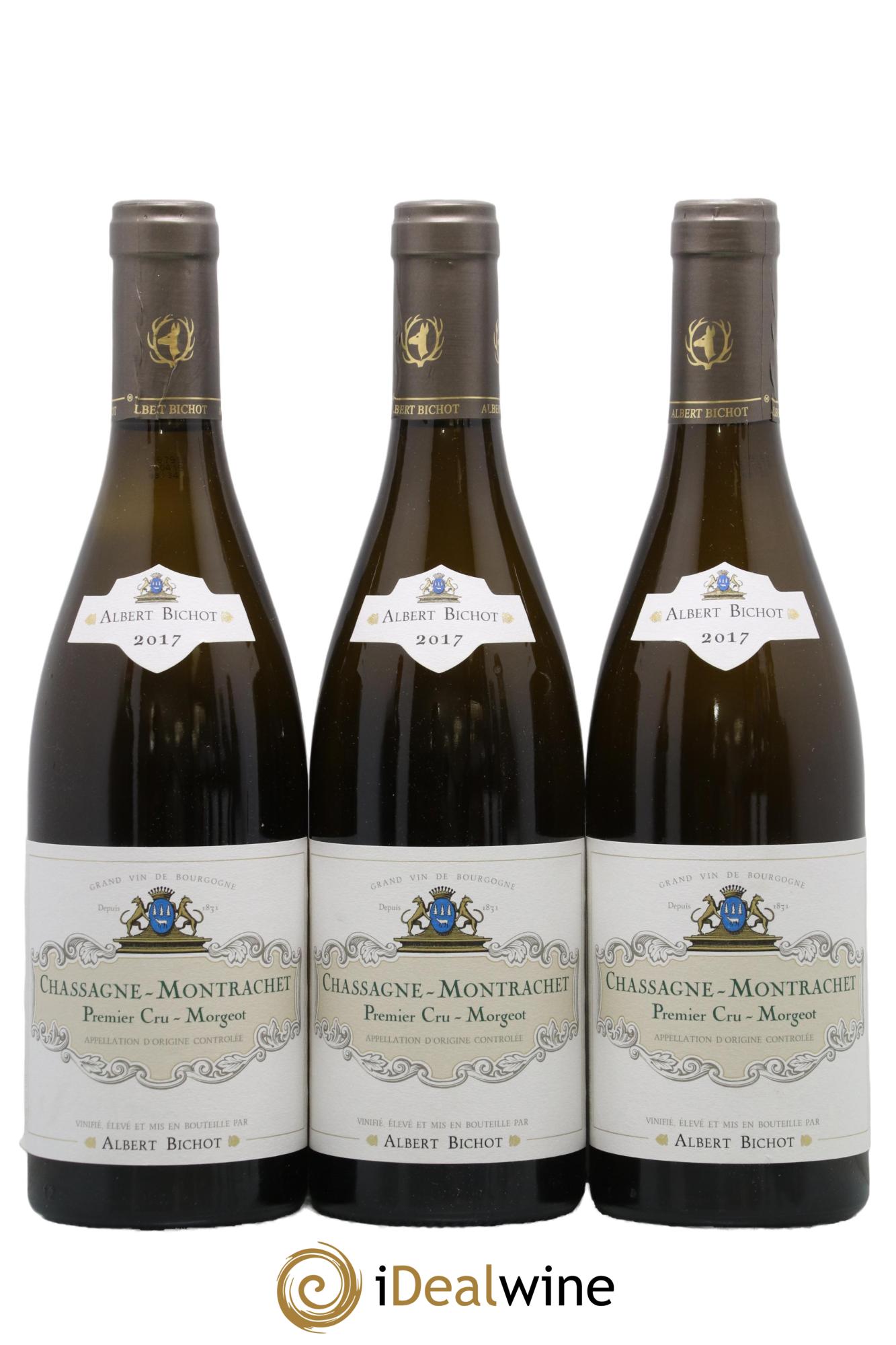 Chassagne-Montrachet 1er Cru Morgeot Albert Bichot 2017 - Lot de 3 bouteilles - 0