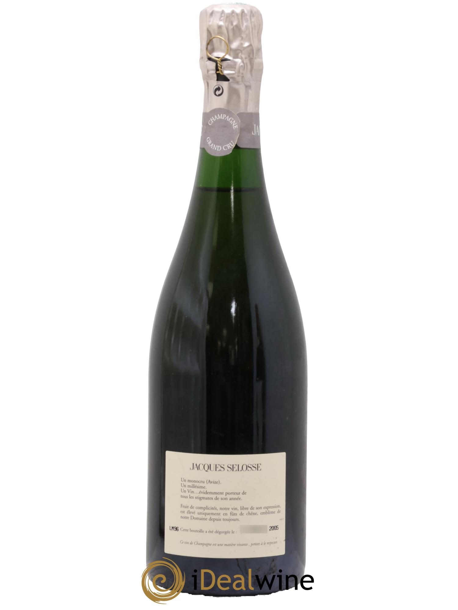 Blanc de Blancs Grand Cru Extra-Brut Jacques Selosse 1996 - Lot de 1 bouteille - 1