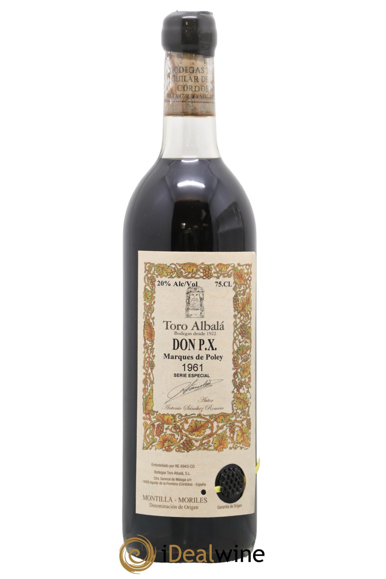 Montilla Moriles Bodegas Toro Albala DON P.X Marqués de Poley Reserva Especial 1961 - Lotto di 1 bottiglia - 0