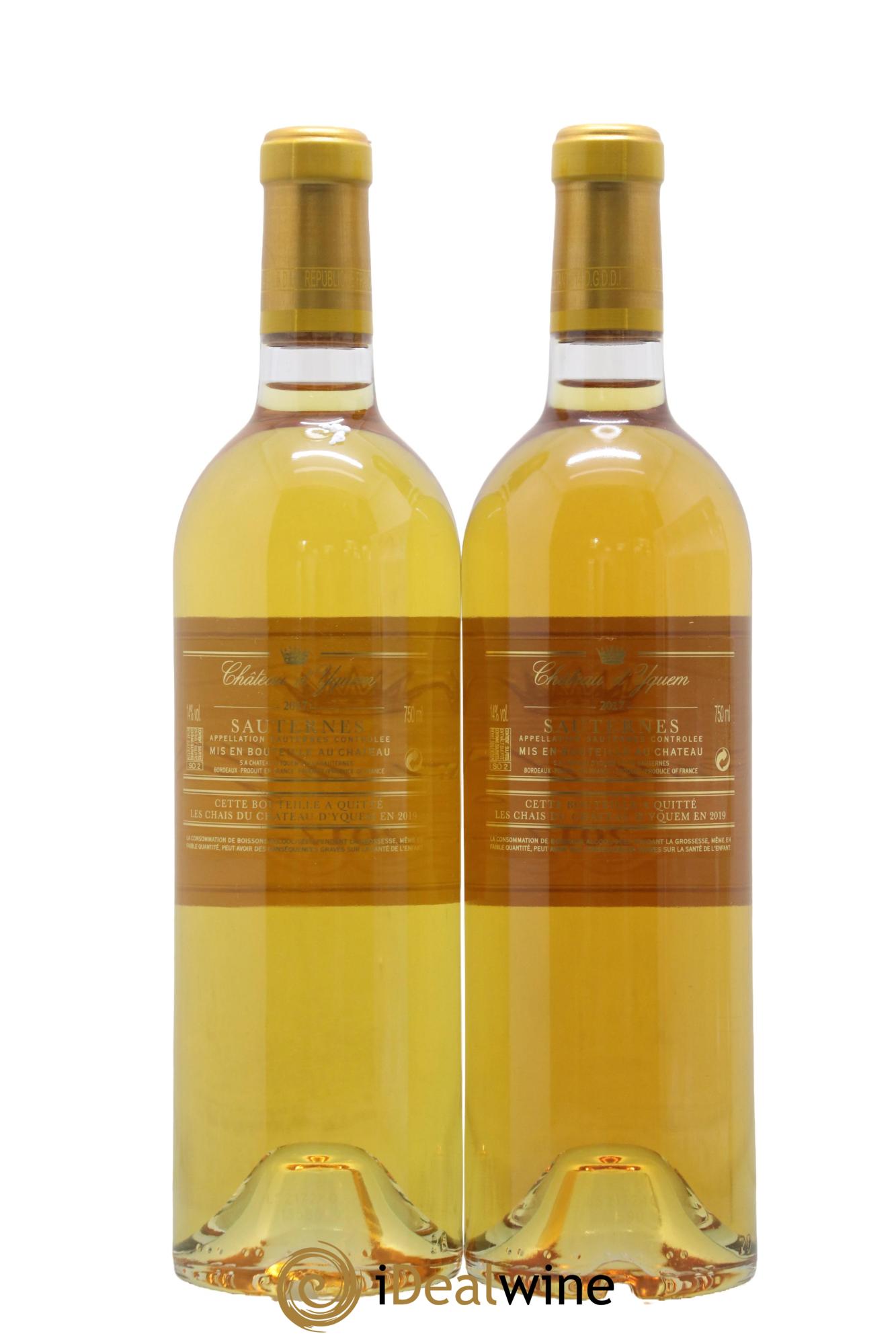 Château d' Yquem 1er Cru Classé Supérieur 2017 - Posten von 2 Flaschen - 1